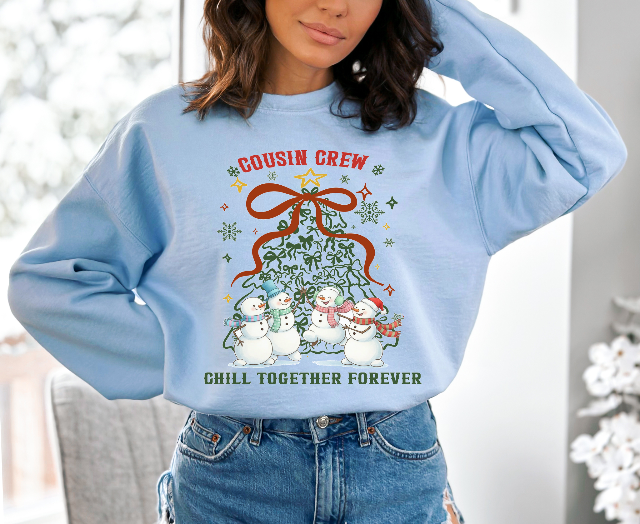 Chill Together Forever Sweatshirt - Cozy Family Crewneck for Gatherings, Gifts, Christmas, Holiday Wear, Matching Family Outfits