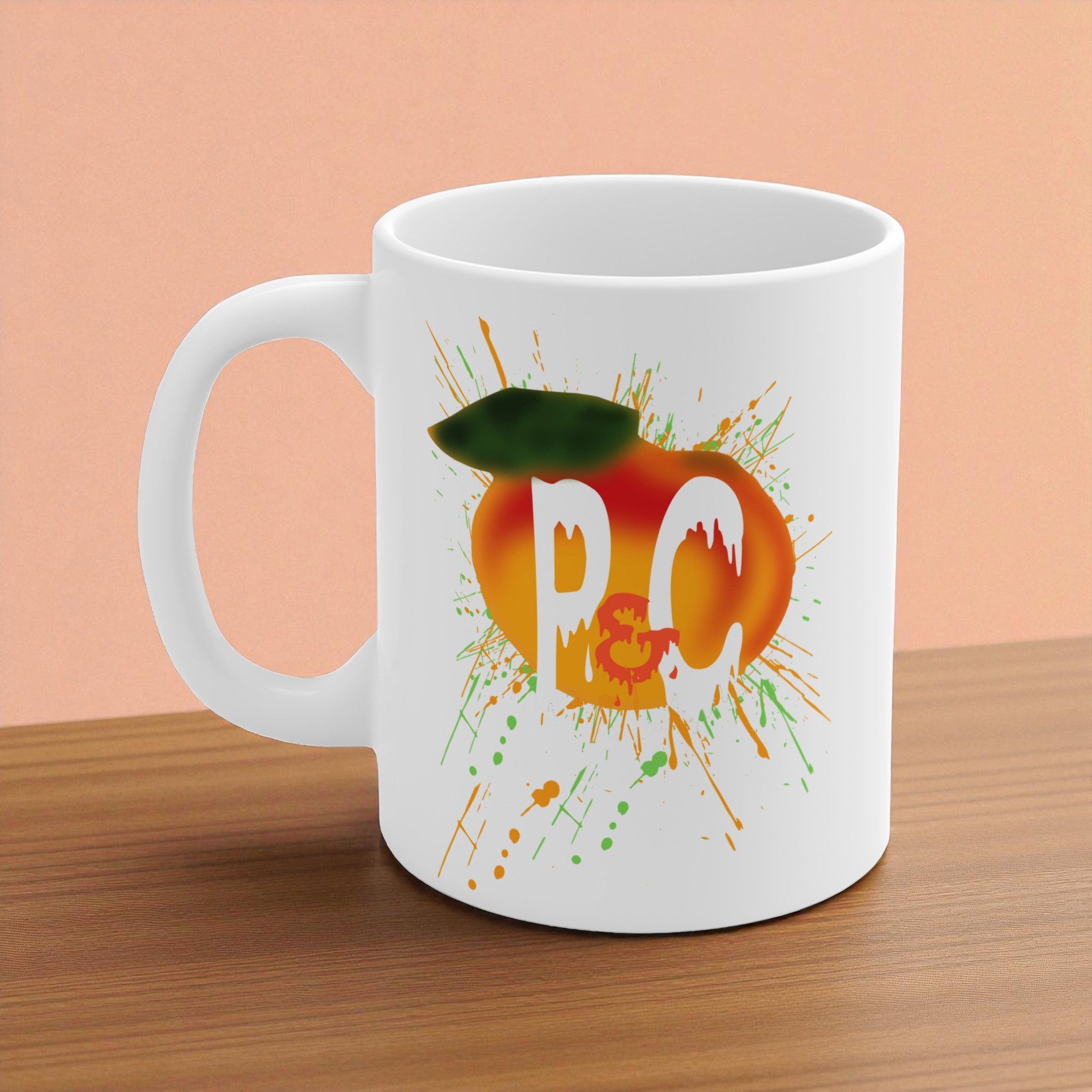 P & C White Ceramic Mug 11oz product thumbnail image P & C White Ceramic Mug 11oz product thumbnail image