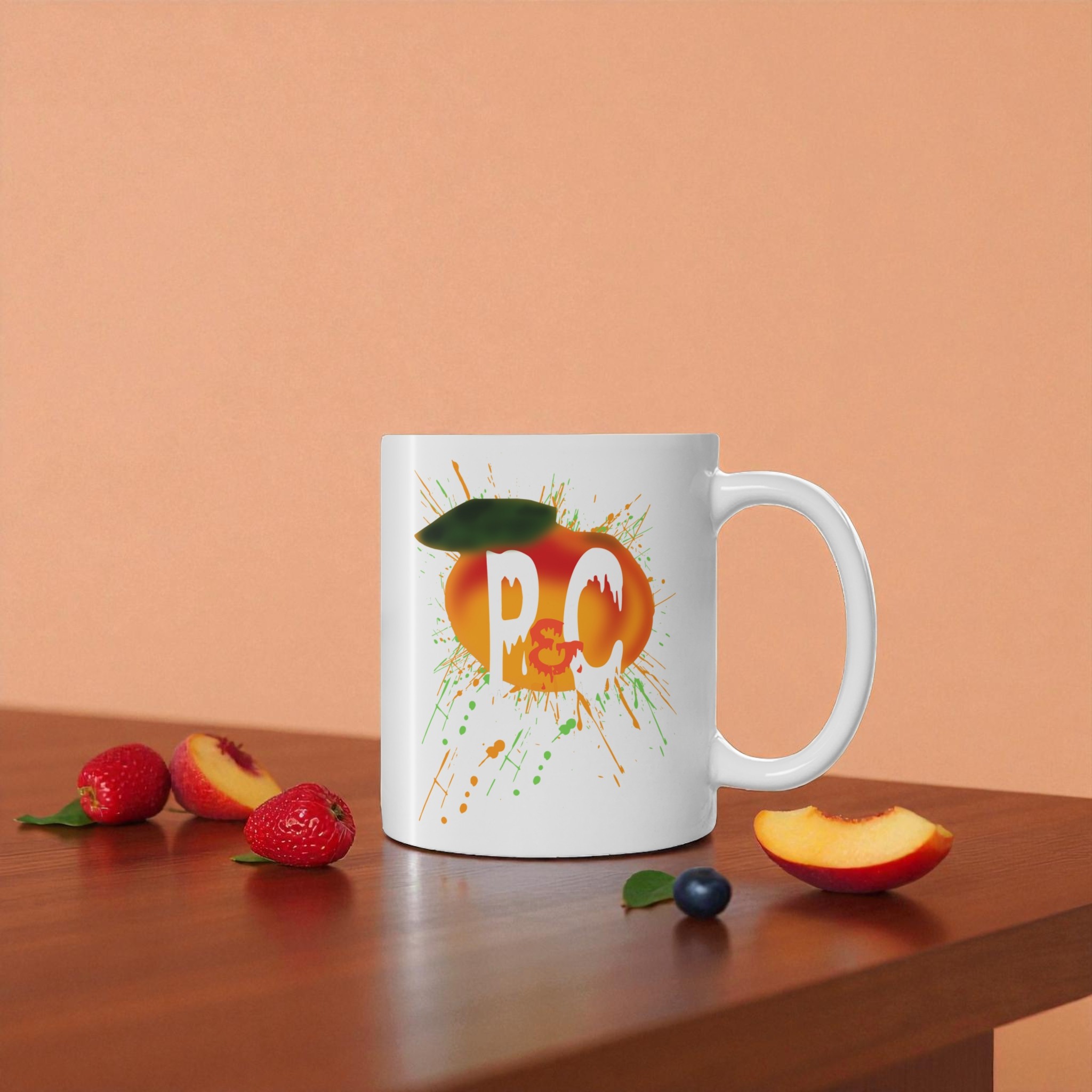 P & C White Ceramic Mug 11oz product thumbnail image P & C White Ceramic Mug 11oz product thumbnail image