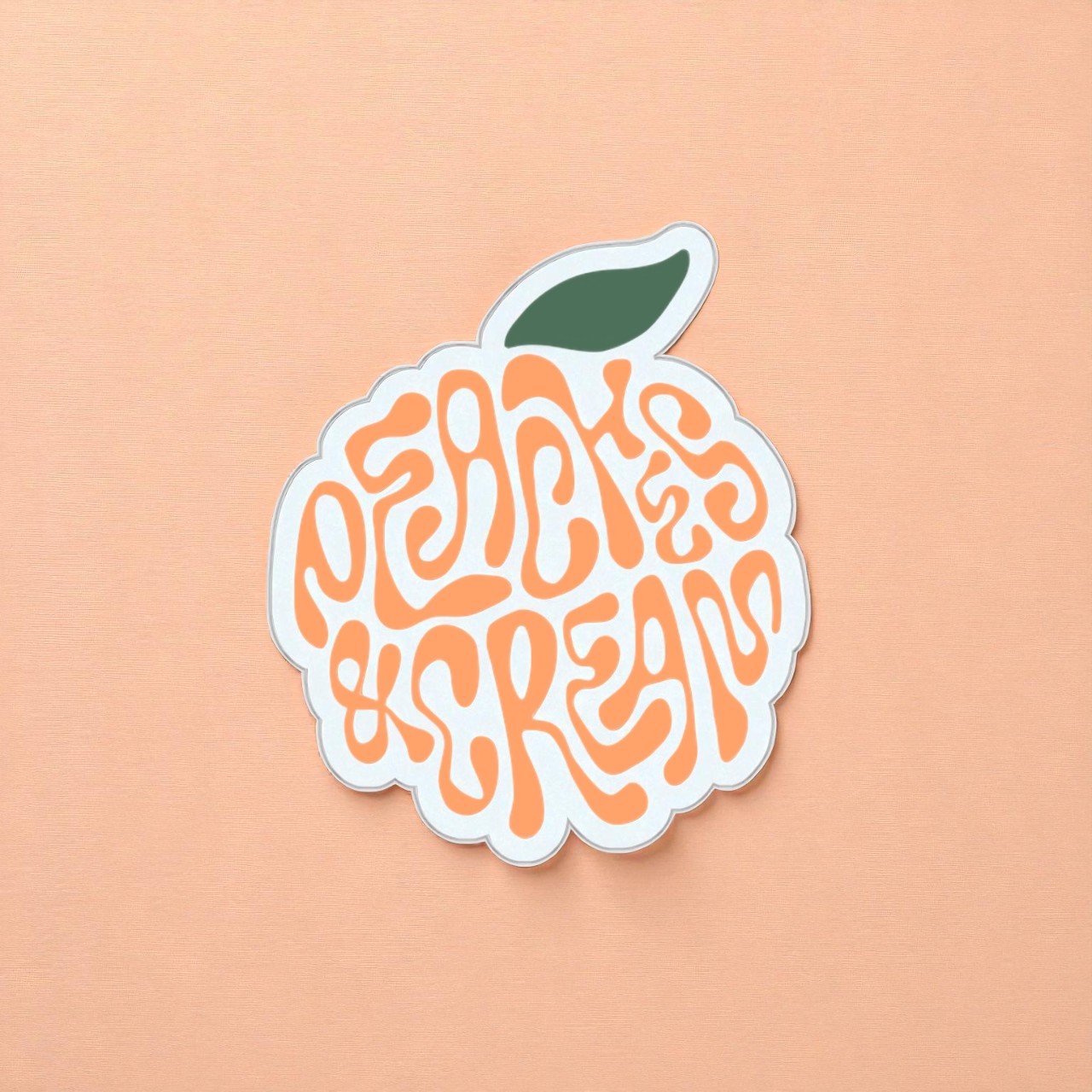 Liquid Fun Peaches and Cream Die-Cut Stickers product thumbnail image