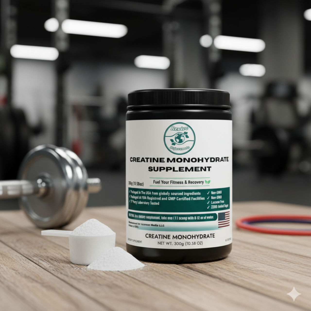 Creatine Monohydrate Supplement (300g, 10.58oz) product thumbnail image Creatine Monohydrate Supplement (300g, 10.58oz) product thumbnail image