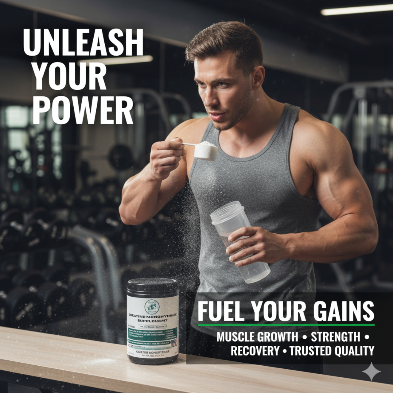 Creatine Monohydrate Supplement (300g, 10.58oz) product thumbnail image Creatine Monohydrate Supplement (300g, 10.58oz) product thumbnail image