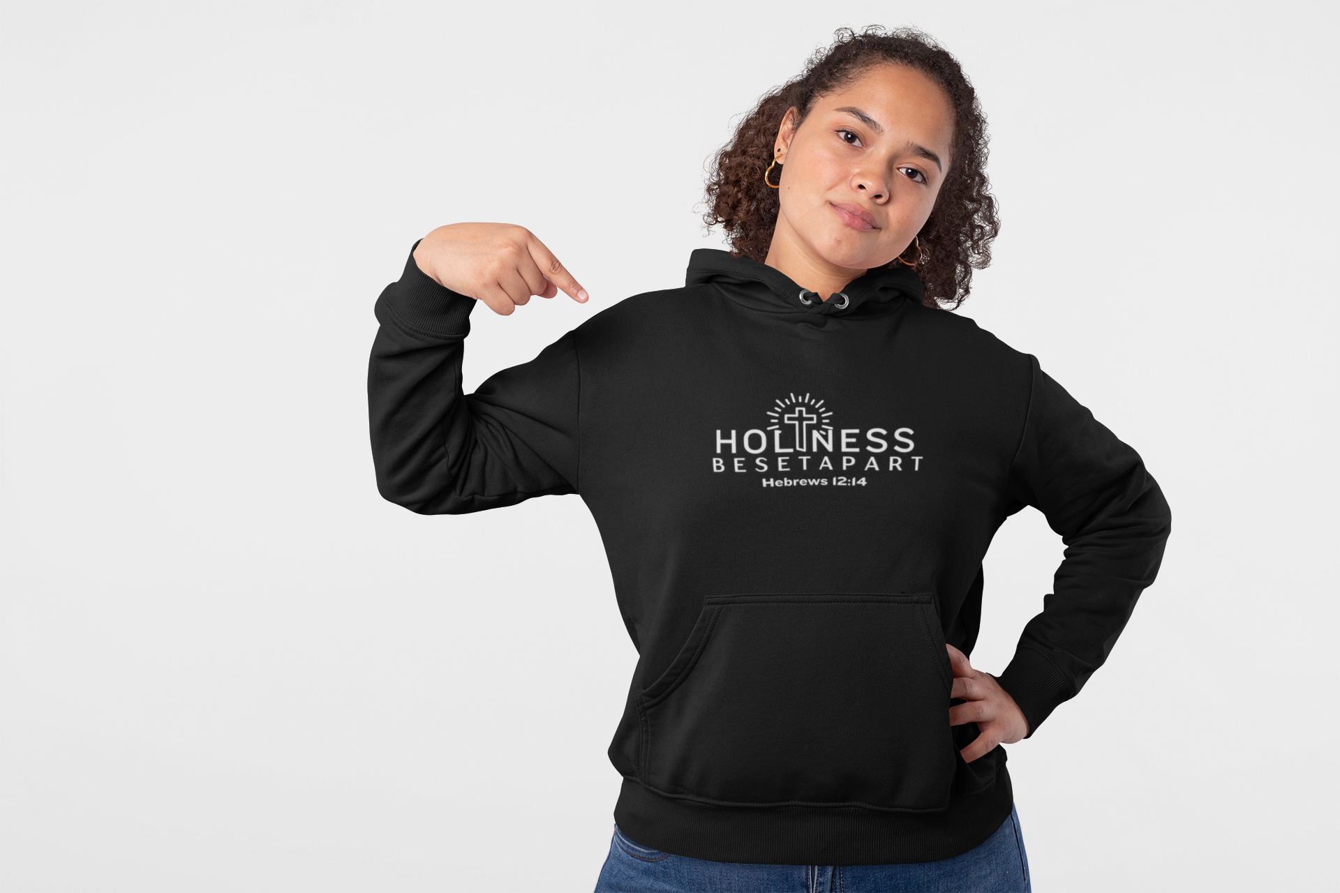 Adult - "Holiness Be Set Apart" Softstyle Sweatshirt product thumbnail image Adult - "Holiness Be Set Apart" Softstyle Sweatshirt product thumbnail image