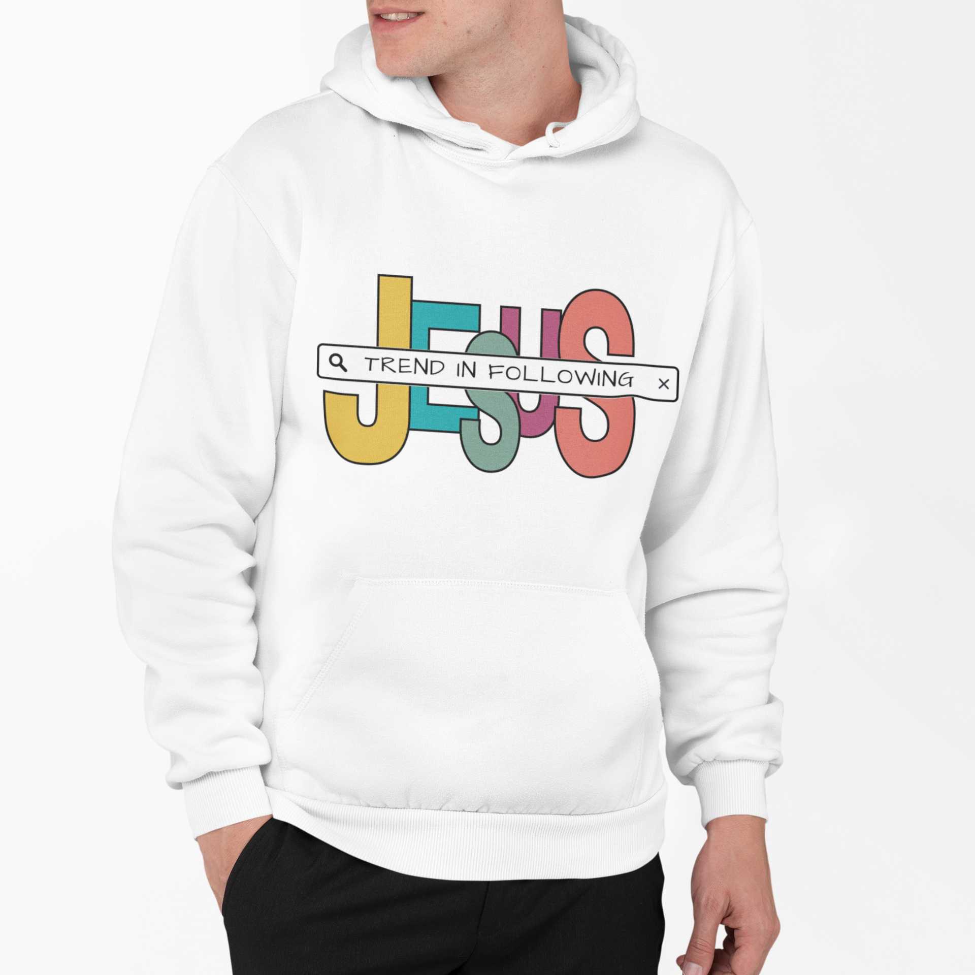 Adult- Trend in Jesus Hoodie product thumbnail image