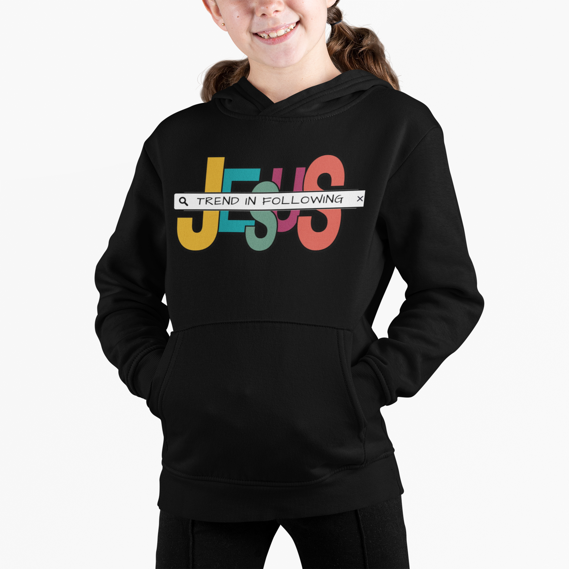 Youth - "Trend in Jesus" Hoodie product thumbnail image