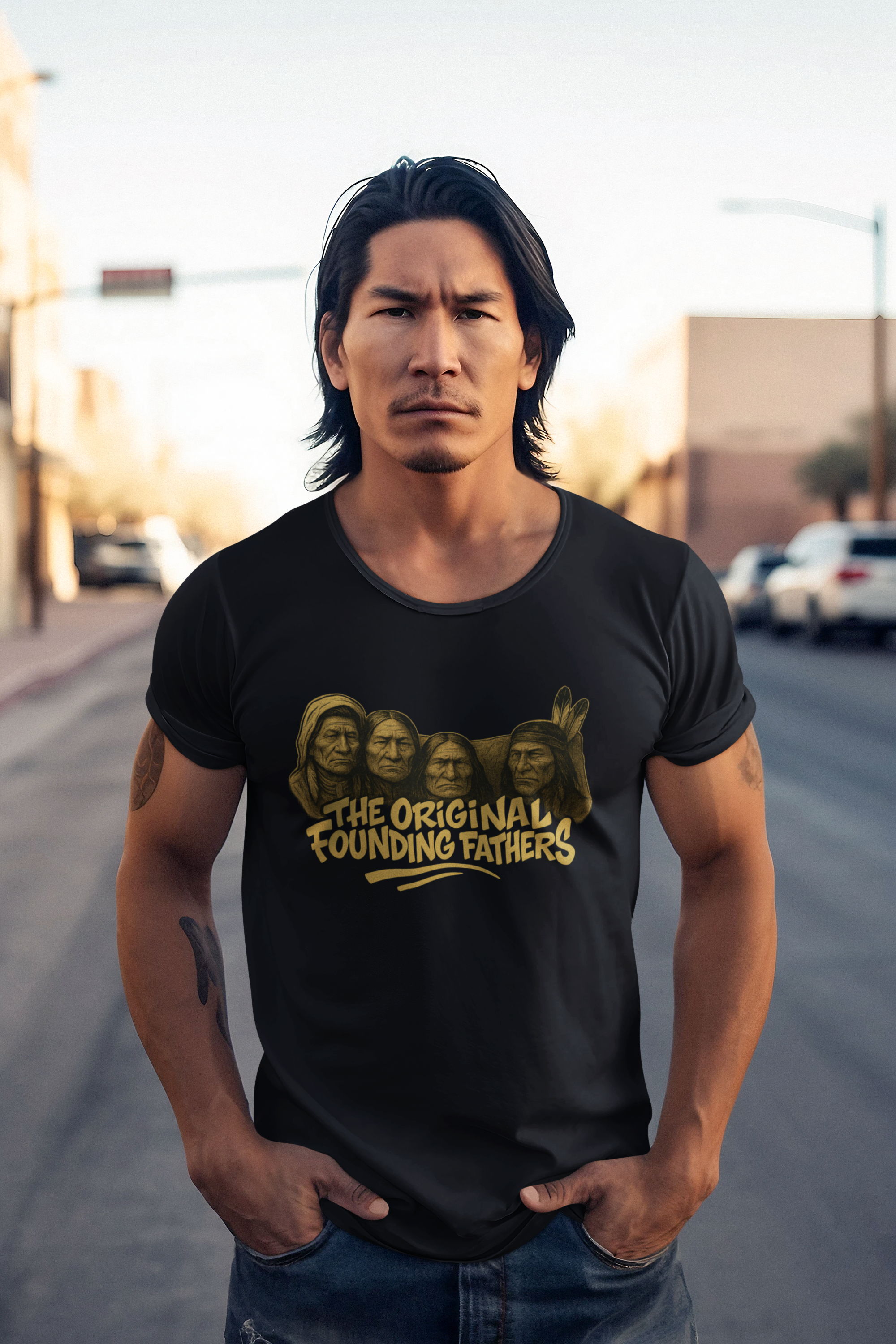 Indigenous Heritage Tee - The Original Founding Fathers product thumbnail image