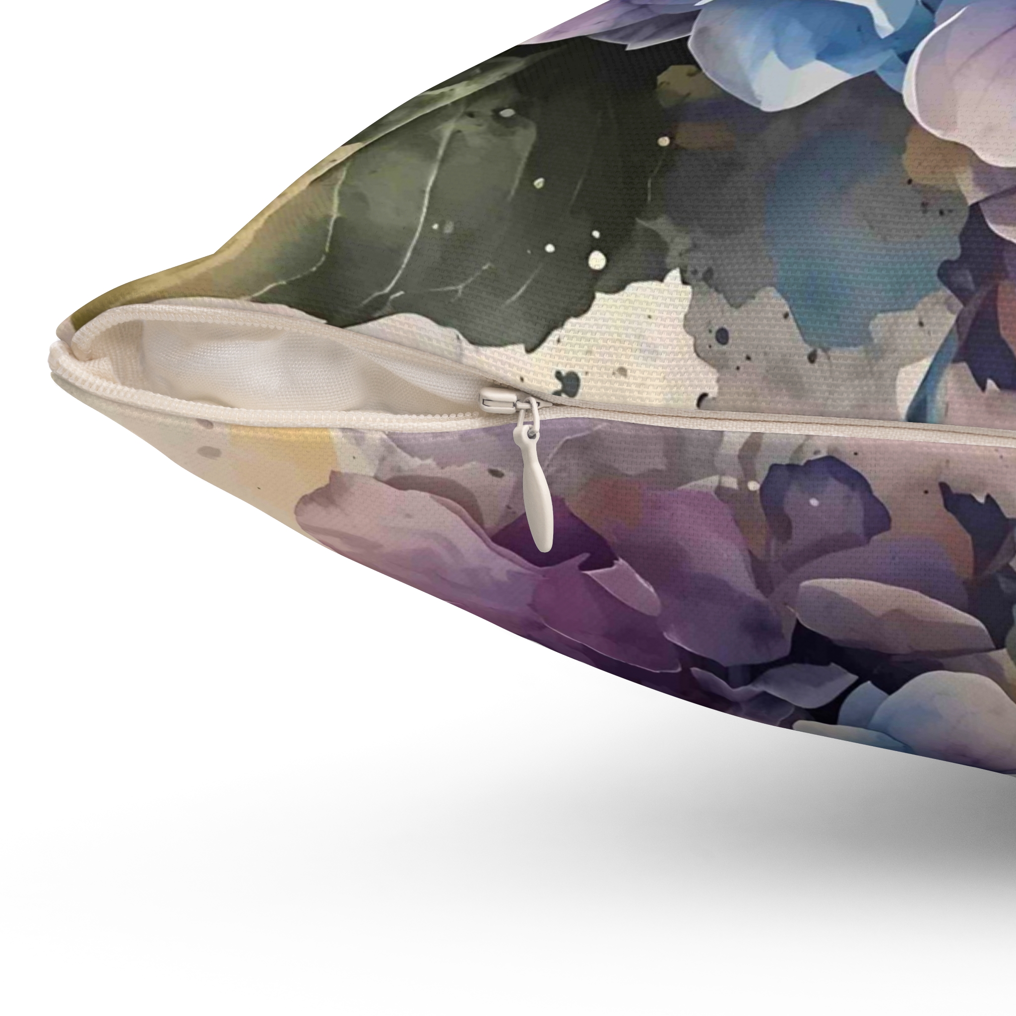 Hydrangea Accent Pillow, Decorative Cushion for Home, Gift for Her, Cozy Living Room Decor, Soft Square Pillow, Mother's Day Gift product thumbnail image