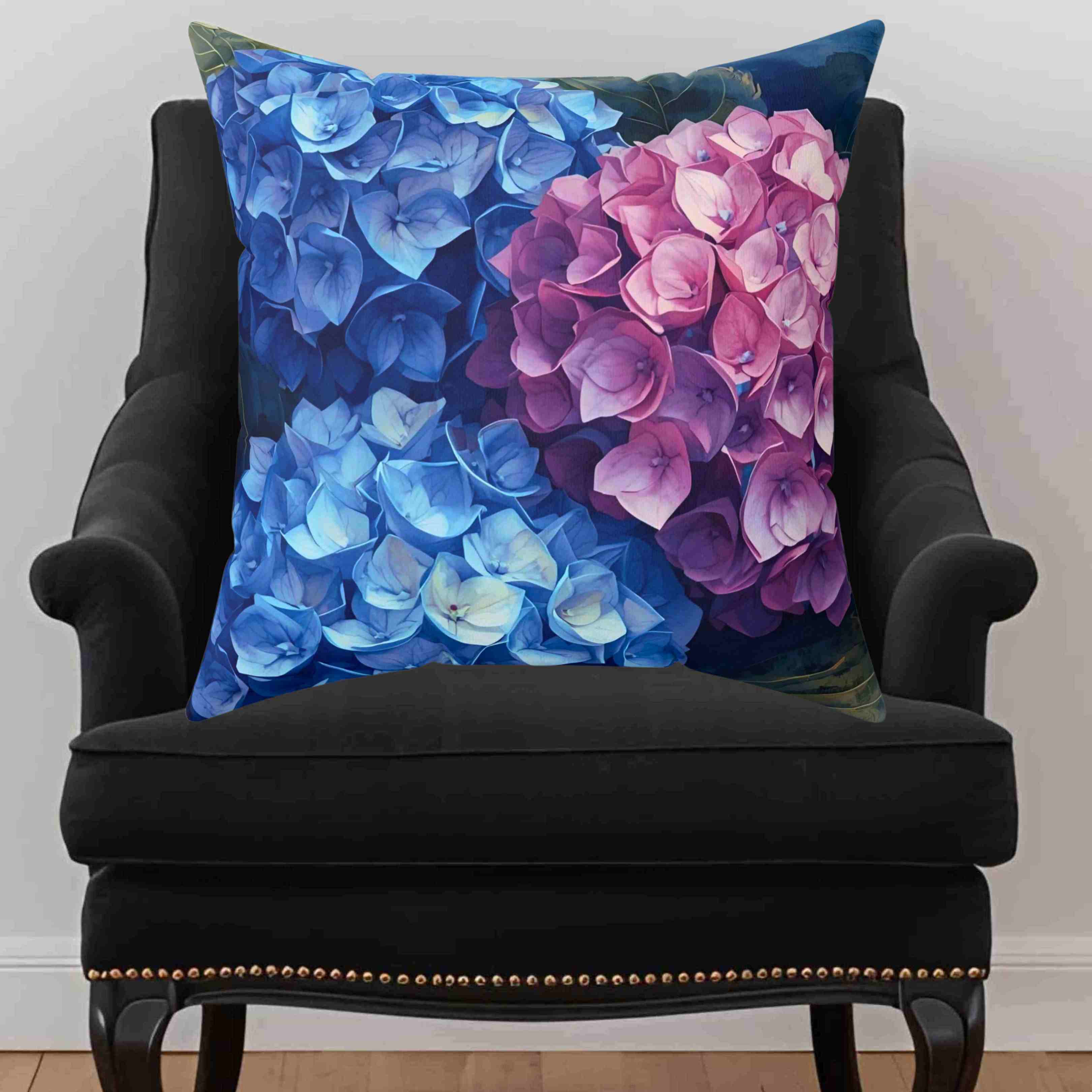 Hydrangea Art | Floral Decorative Pillow | Home Decor, Couch Cushion, Gift for Her, Living Room Accent, Spring Accent product thumbnail image