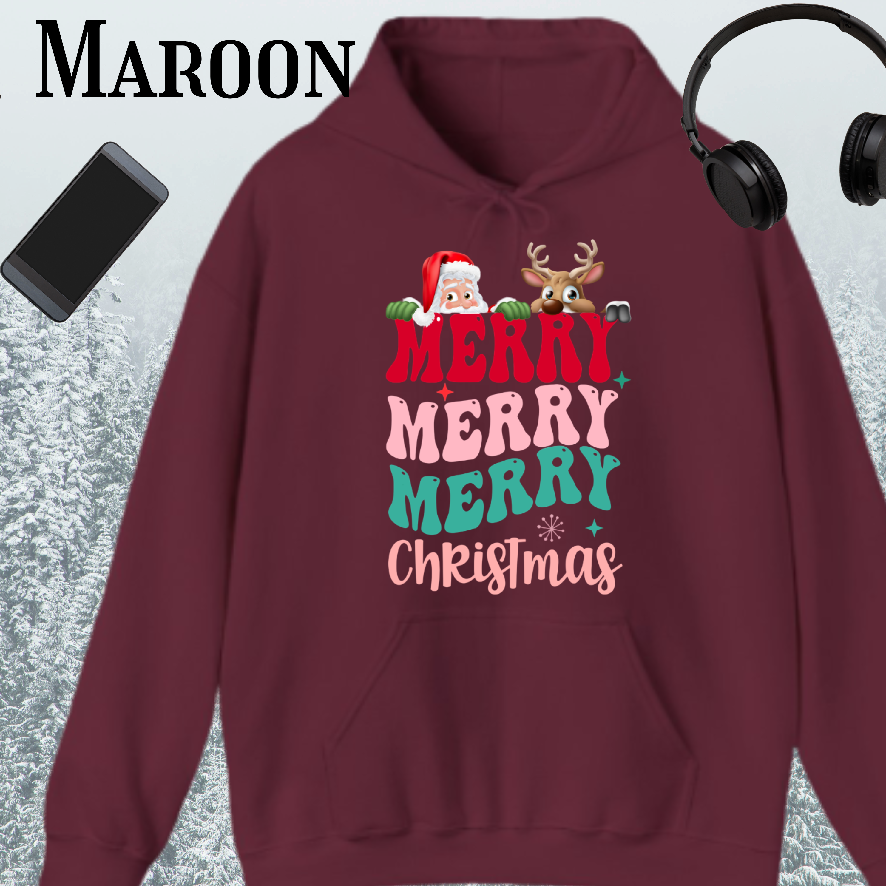 Christmas Hooded Sweatshirt product thumbnail image Christmas Hooded Sweatshirt product thumbnail image