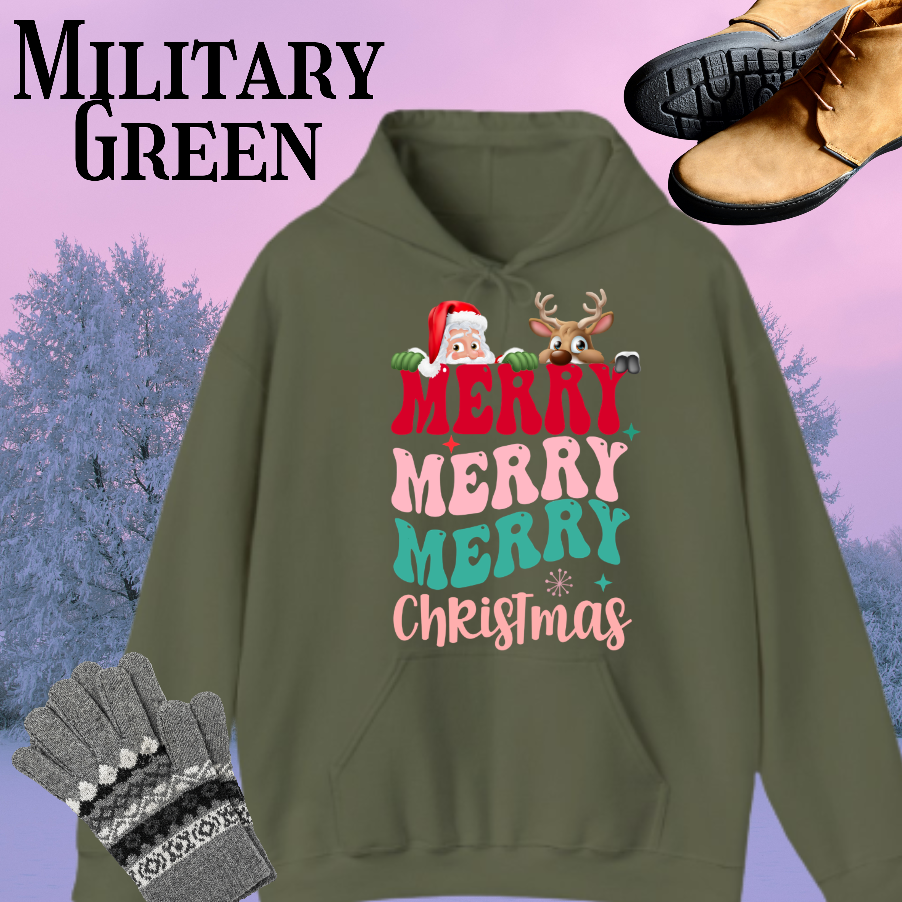 Christmas Hooded Sweatshirt product thumbnail image Christmas Hooded Sweatshirt product thumbnail image