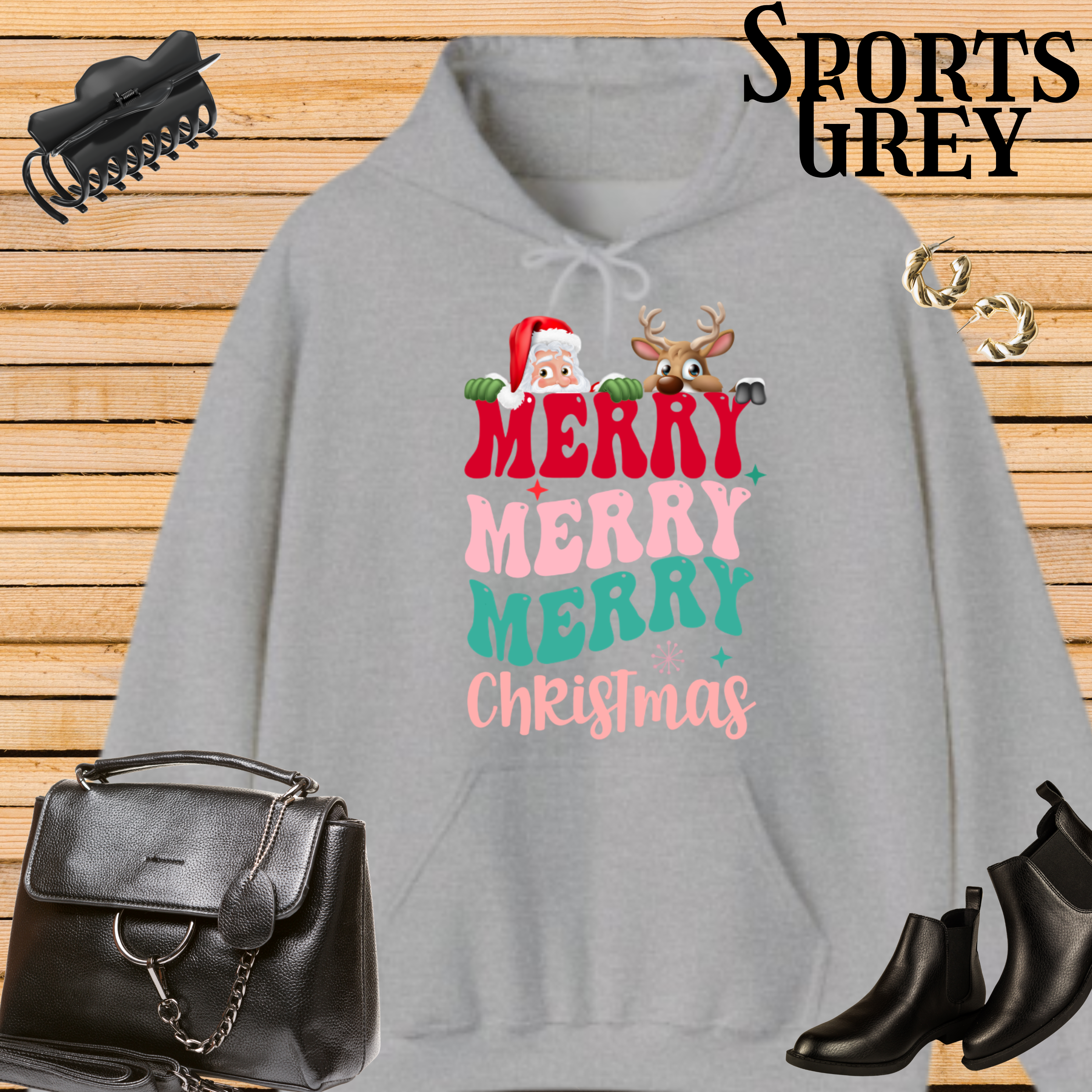 Christmas Hooded Sweatshirt product thumbnail image Christmas Hooded Sweatshirt product thumbnail image