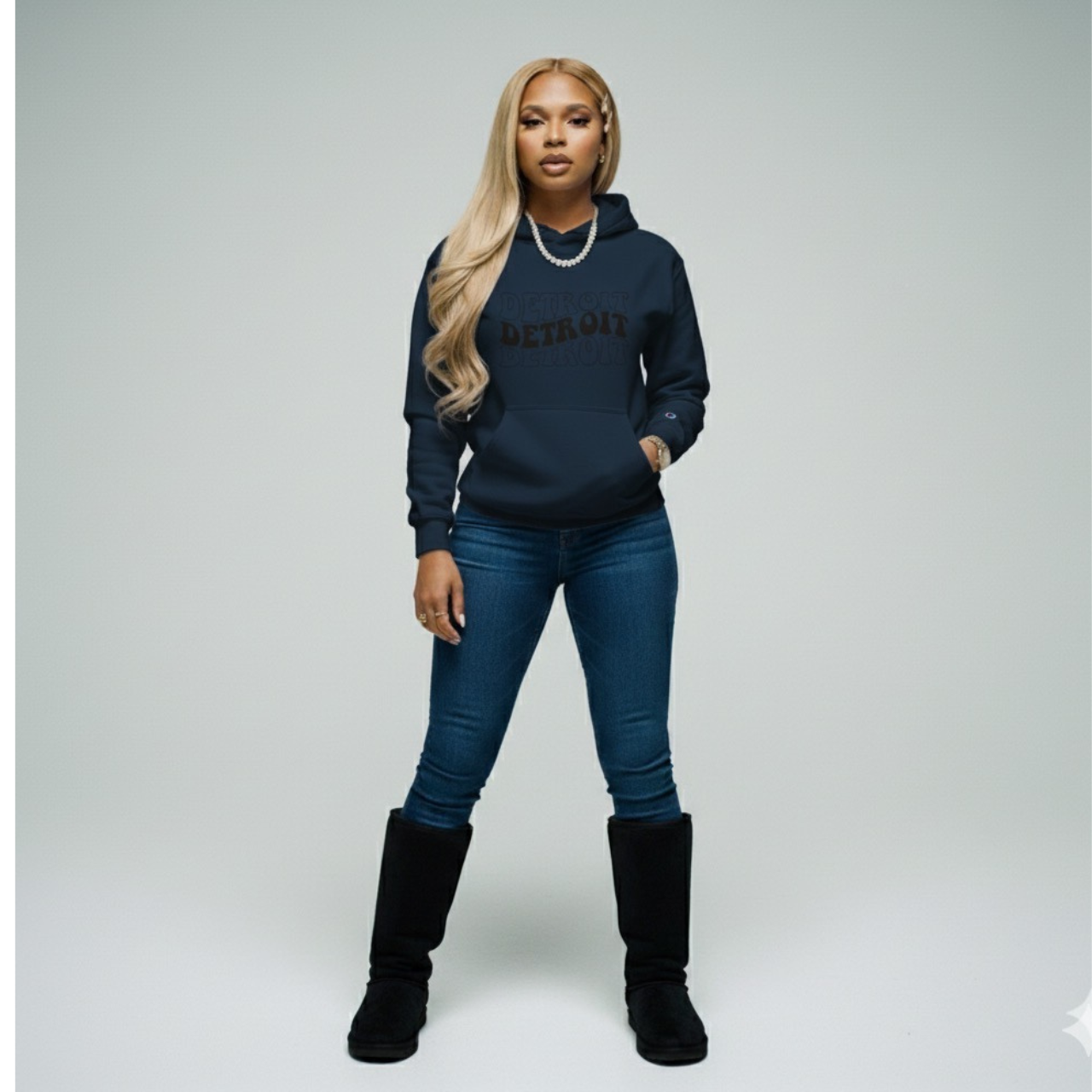 Detroit lion Champion Hoodie unisex product thumbnail image Detroit lion Champion Hoodie unisex product thumbnail image