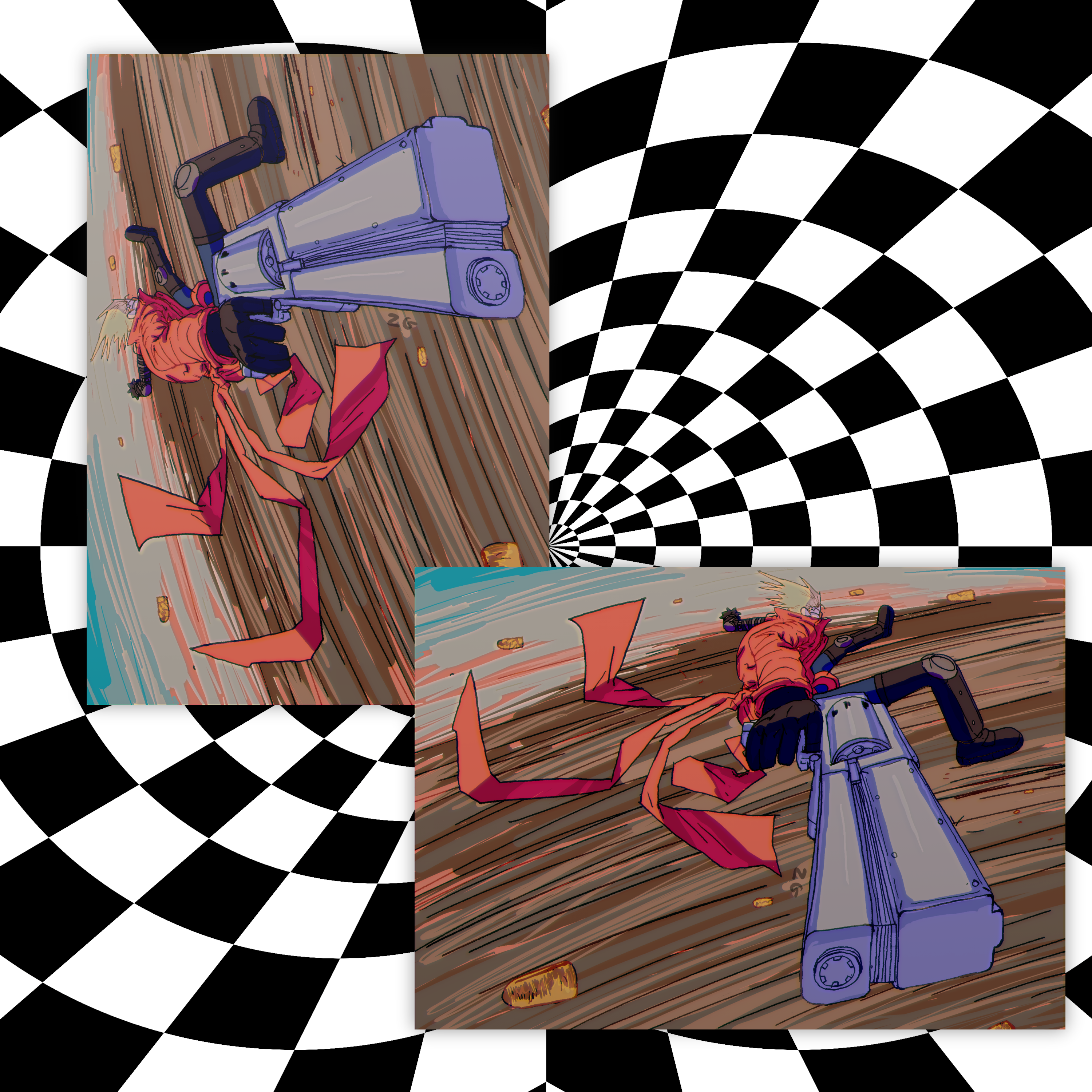 Vash The Stampede Trigun Print product thumbnail image Vash The Stampede Trigun Print product thumbnail image