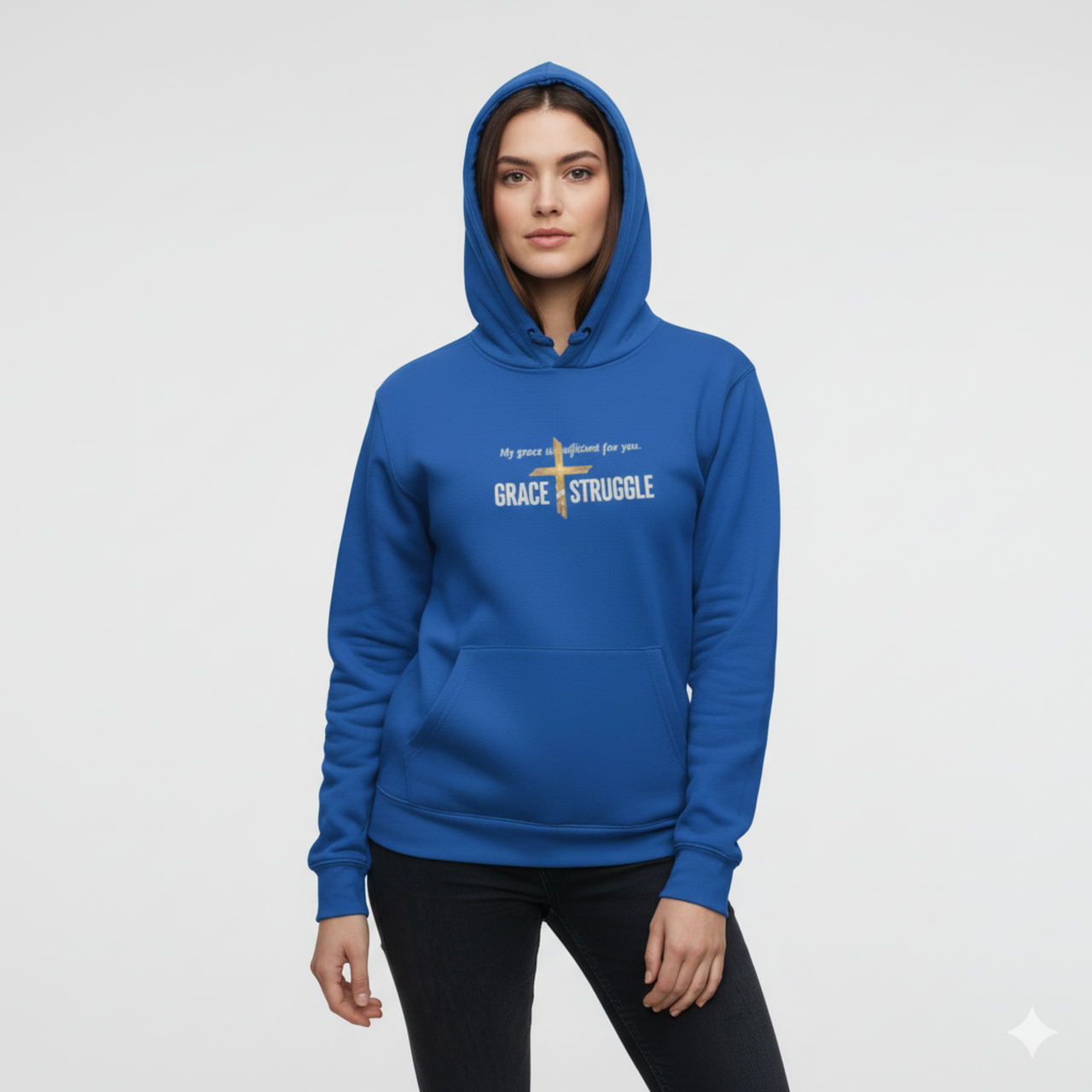 Grace & Struggle Fleece Hoodie for Comfort and Inspiration product thumbnail image Grace & Struggle Fleece Hoodie for Comfort and Inspiration product thumbnail image