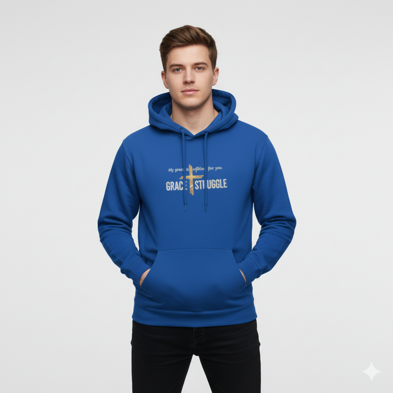 Grace & Struggle Fleece Hoodie for Comfort and Inspiration product thumbnail image Grace & Struggle Fleece Hoodie for Comfort and Inspiration product thumbnail image
