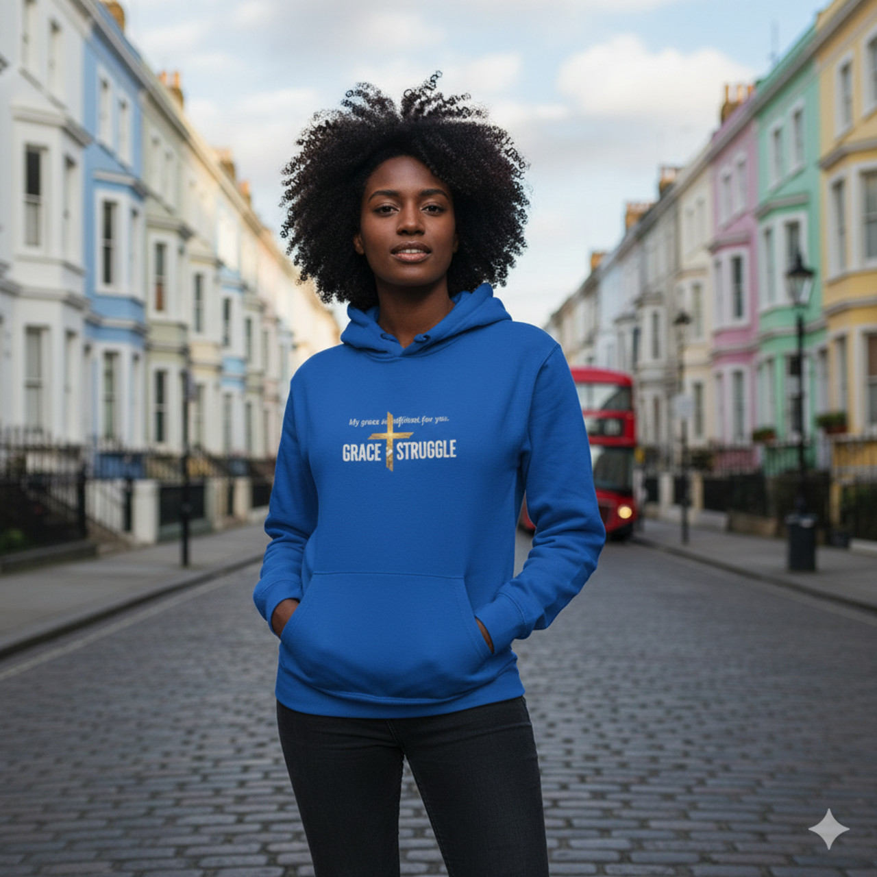 Grace & Struggle Fleece Hoodie for Comfort and Inspiration product thumbnail image Grace & Struggle Fleece Hoodie for Comfort and Inspiration product thumbnail image