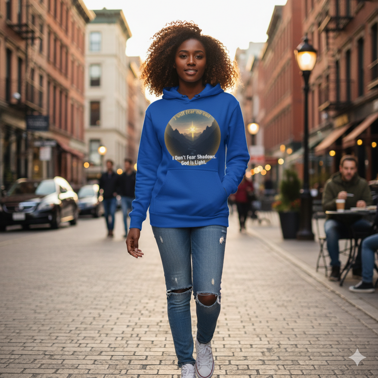 Inspiring Fleece Hoodie with Uplifting Quote product thumbnail image Inspiring Fleece Hoodie with Uplifting Quote product thumbnail image