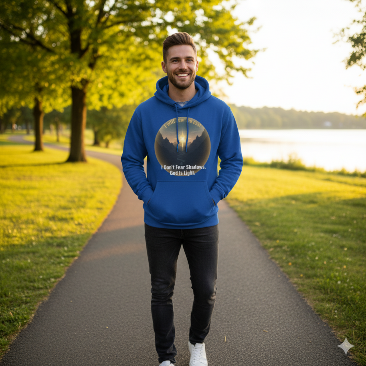 Inspiring Fleece Hoodie with Uplifting Quote product thumbnail image Inspiring Fleece Hoodie with Uplifting Quote product thumbnail image