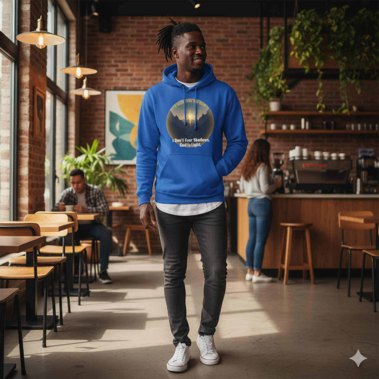 Inspiring Fleece Hoodie with Uplifting Quote product thumbnail image Inspiring Fleece Hoodie with Uplifting Quote product thumbnail image