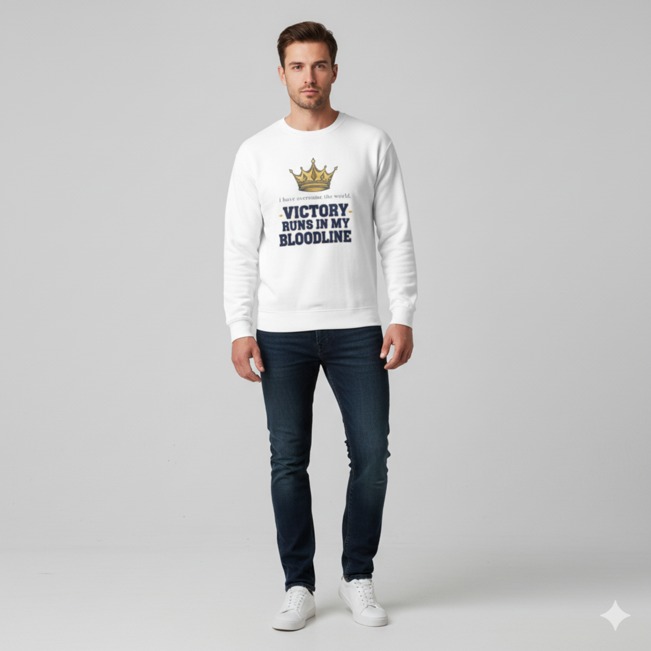 Victory Runs in My Bloodline Crewneck Sweatshirt product thumbnail image Victory Runs in My Bloodline Crewneck Sweatshirt product thumbnail image