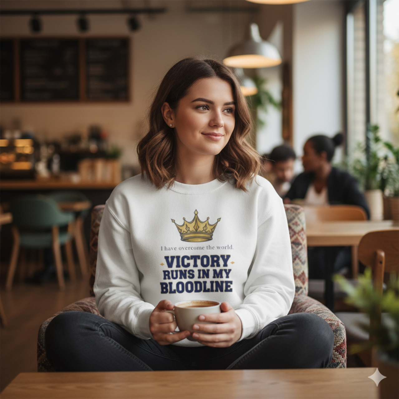 Victory Runs in My Bloodline Crewneck Sweatshirt product thumbnail image Victory Runs in My Bloodline Crewneck Sweatshirt product thumbnail image