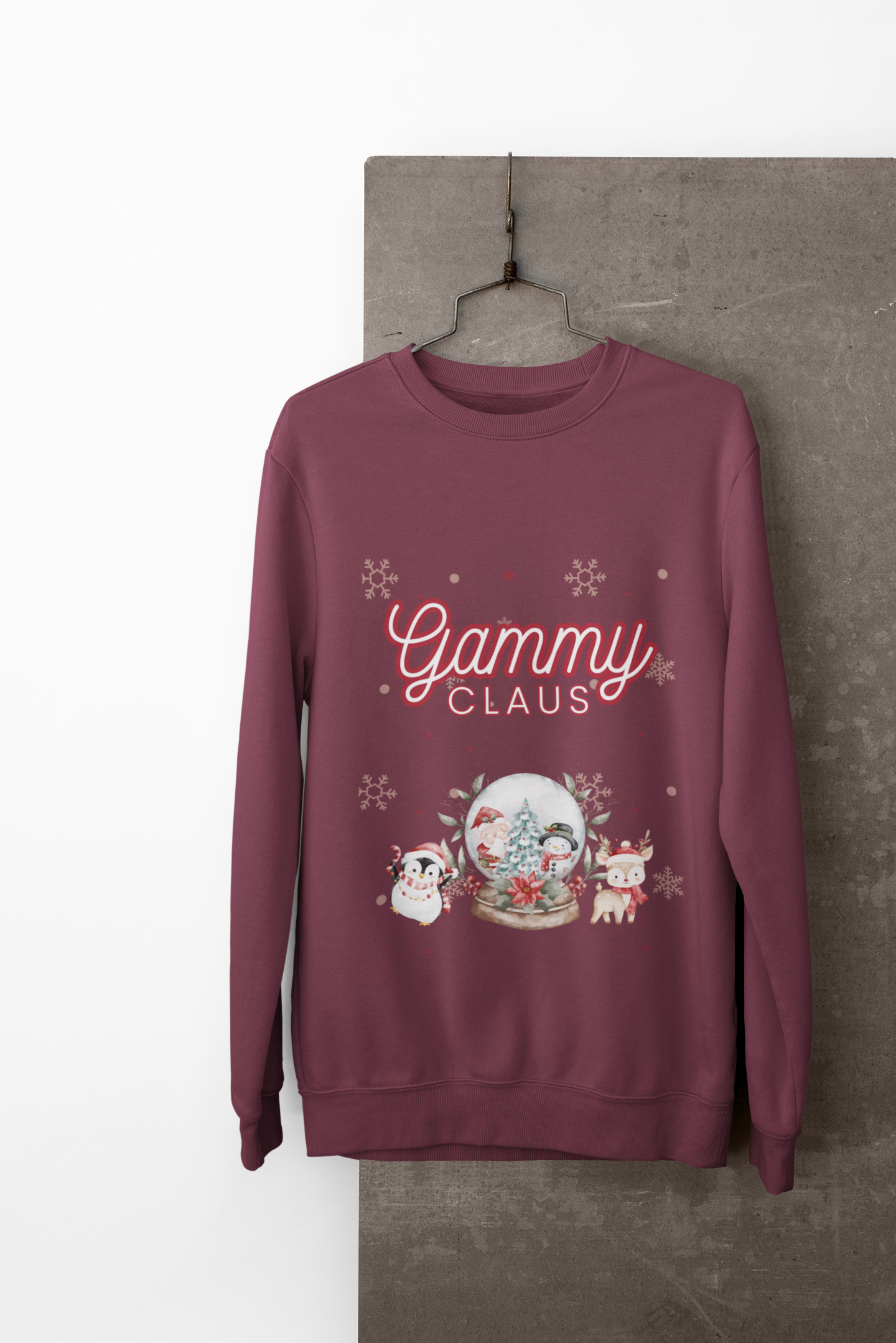 Gammy Claus Christmas Sweatshirt, Cozy Holiday Gift for Grandma product thumbnail image Gammy Claus Christmas Sweatshirt, Cozy Holiday Gift for Grandma product thumbnail image