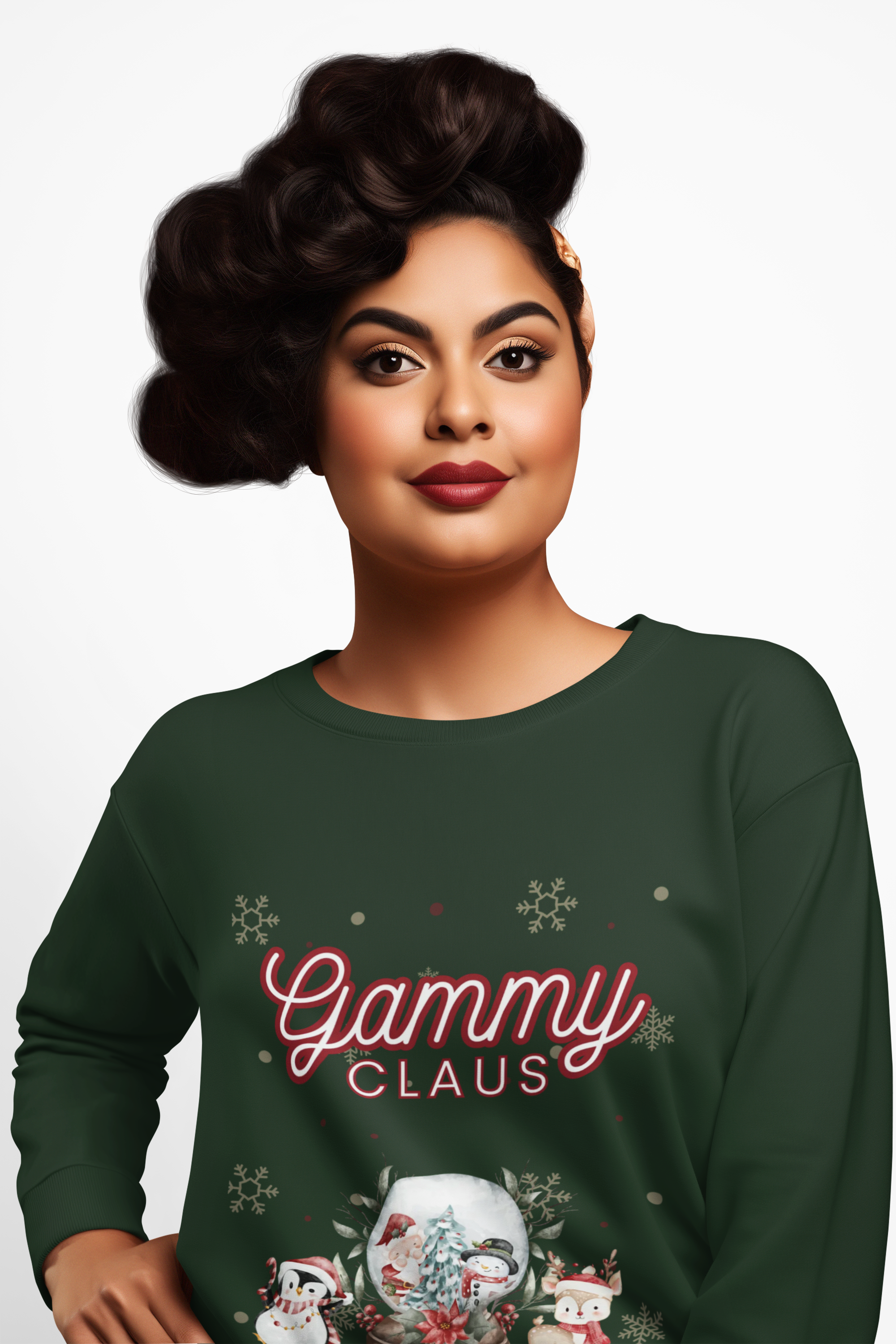 Gammy Claus Christmas Sweatshirt, Cozy Holiday Gift for Grandma product thumbnail image Gammy Claus Christmas Sweatshirt, Cozy Holiday Gift for Grandma product thumbnail image