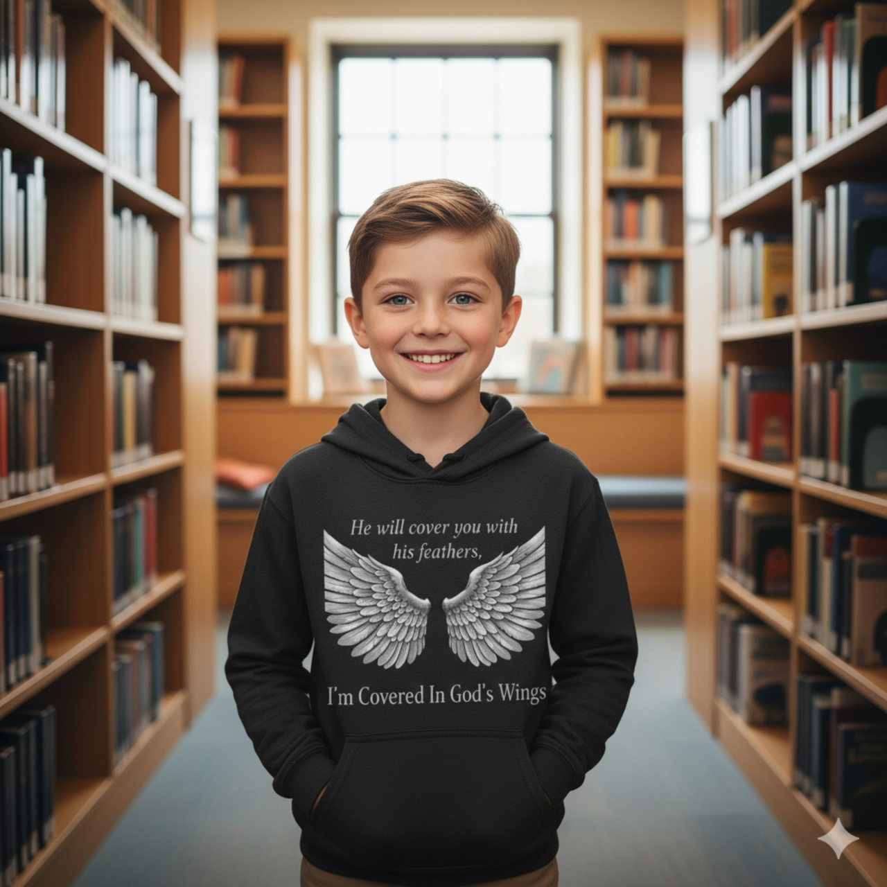 Angel Wings Inspirational Kids Sweatshirt product thumbnail image Angel Wings Inspirational Kids Sweatshirt product thumbnail image