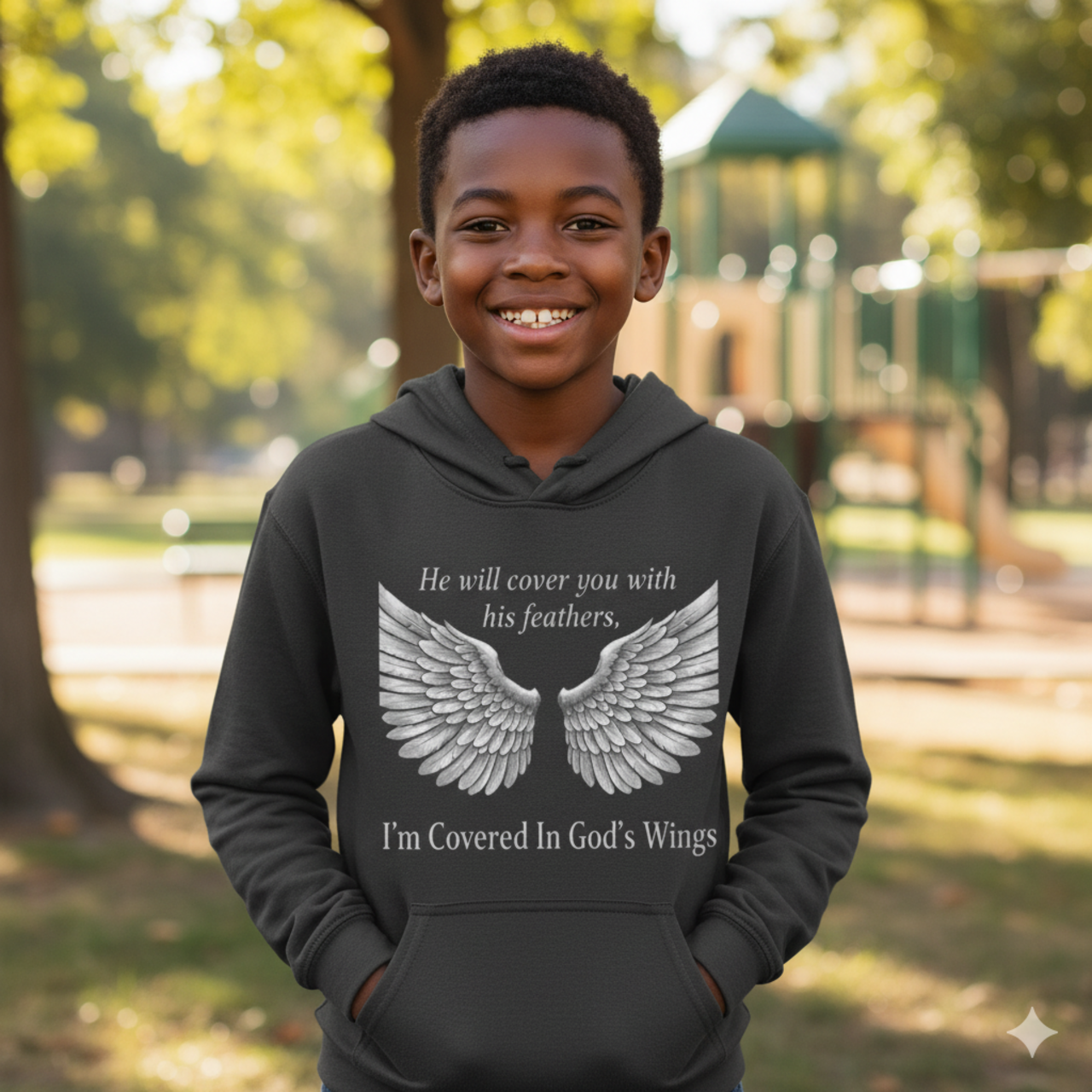 Angel Wings Inspirational Kids Sweatshirt product thumbnail image Angel Wings Inspirational Kids Sweatshirt product thumbnail image