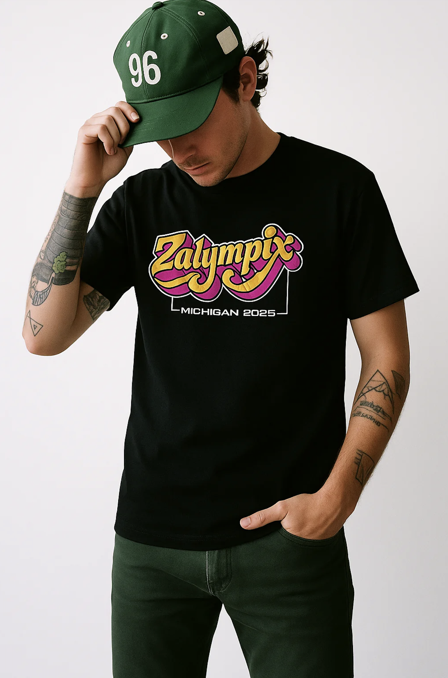 Zalympix Michigan Unisex Black Tshirt product thumbnail image Zalympix Michigan Unisex Black Tshirt product thumbnail image