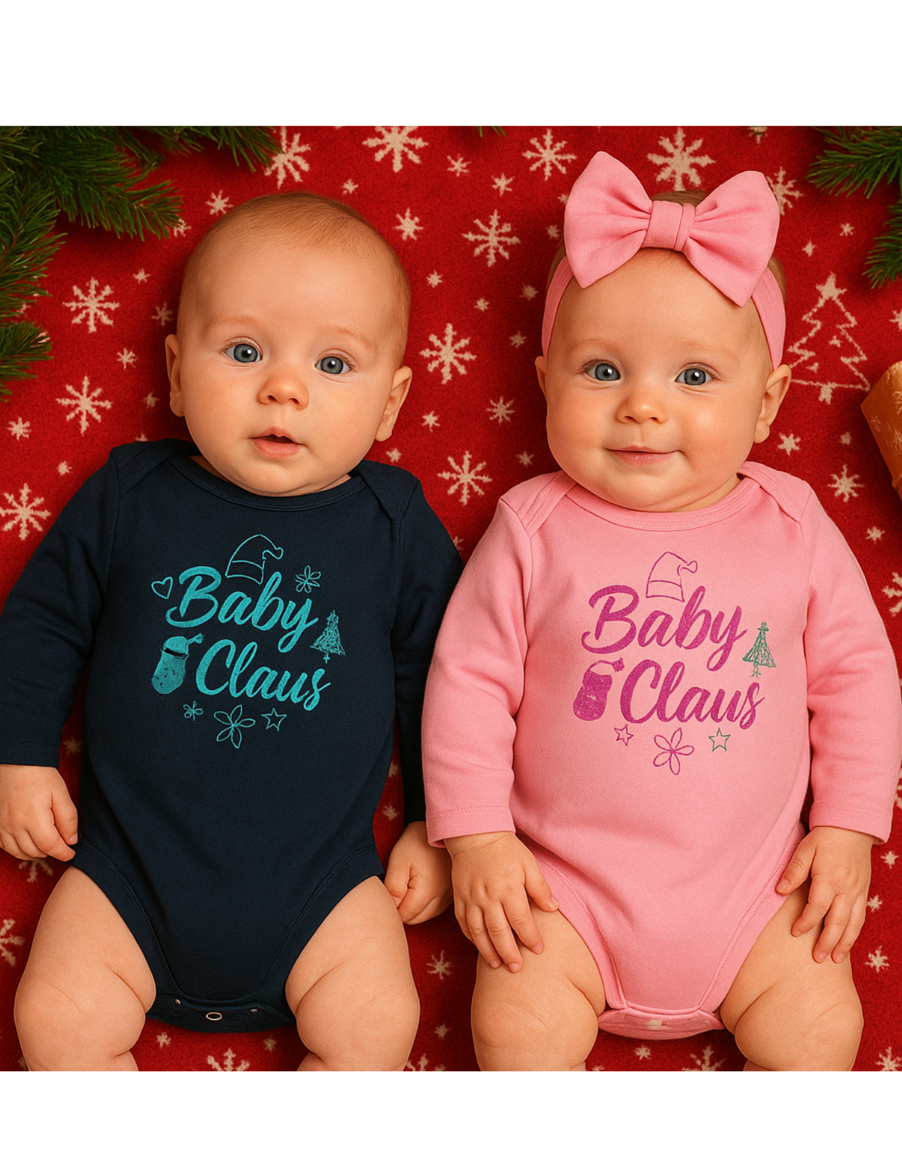 Baby Claus Long Sleeve Bodysuit | Cute Holiday Infant Outfit product thumbnail image Baby Claus Long Sleeve Bodysuit | Cute Holiday Infant Outfit product thumbnail image