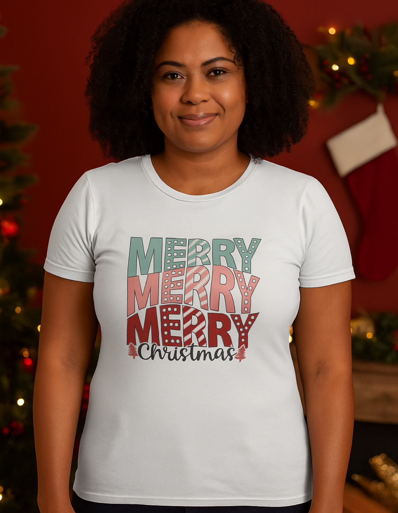 Merry Christmas T-Shirt for Women Merry Christmas T-Shirt for Women