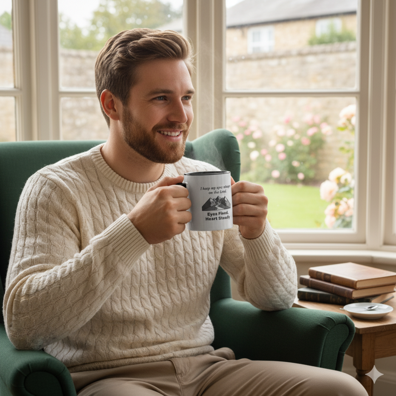 Inspirational Coffee Mug - Eyes Fixed, Heart Steady product thumbnail image Inspirational Coffee Mug - Eyes Fixed, Heart Steady product thumbnail image