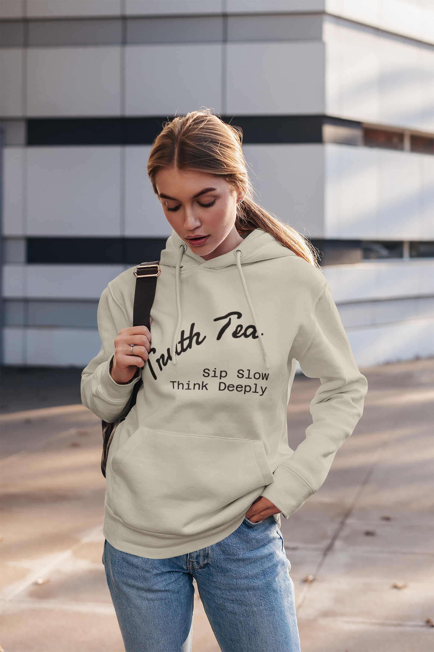Unisex “Truth Tea – Sip Slow, Think Deeply” Gildan Heavy Blend™ Hoodie | Soft Cotton-Poly Comfort | Brooklyn 2 Ohio Apparel product thumbnail image