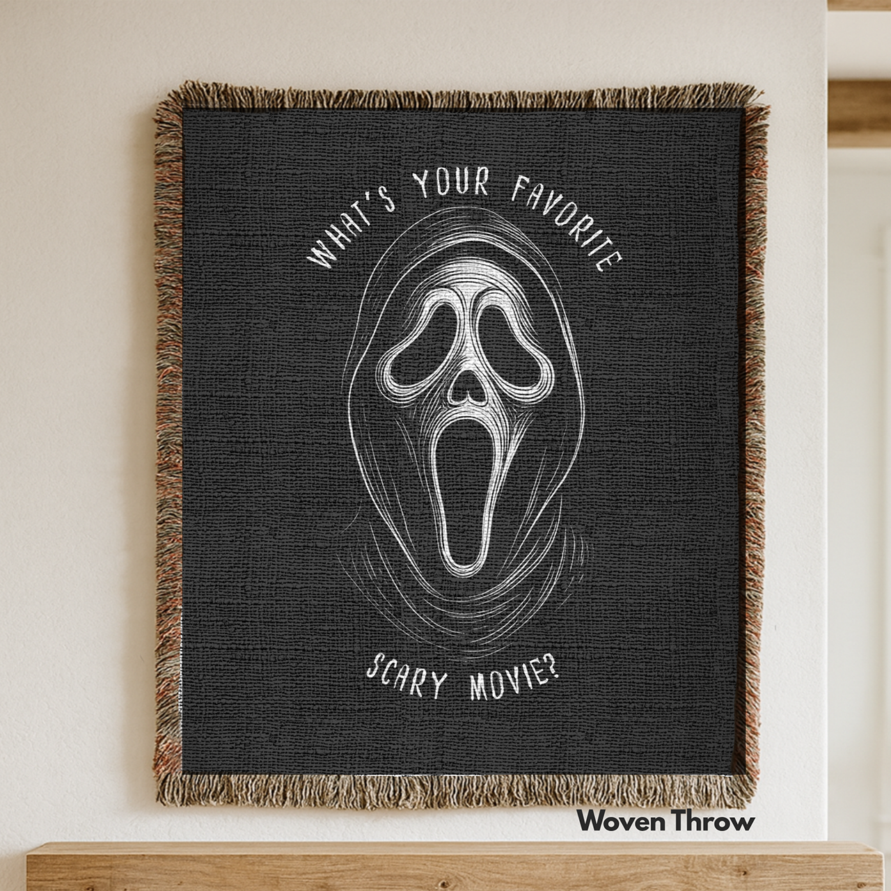 Scream: Movie Inspired Woven Throw Blanket