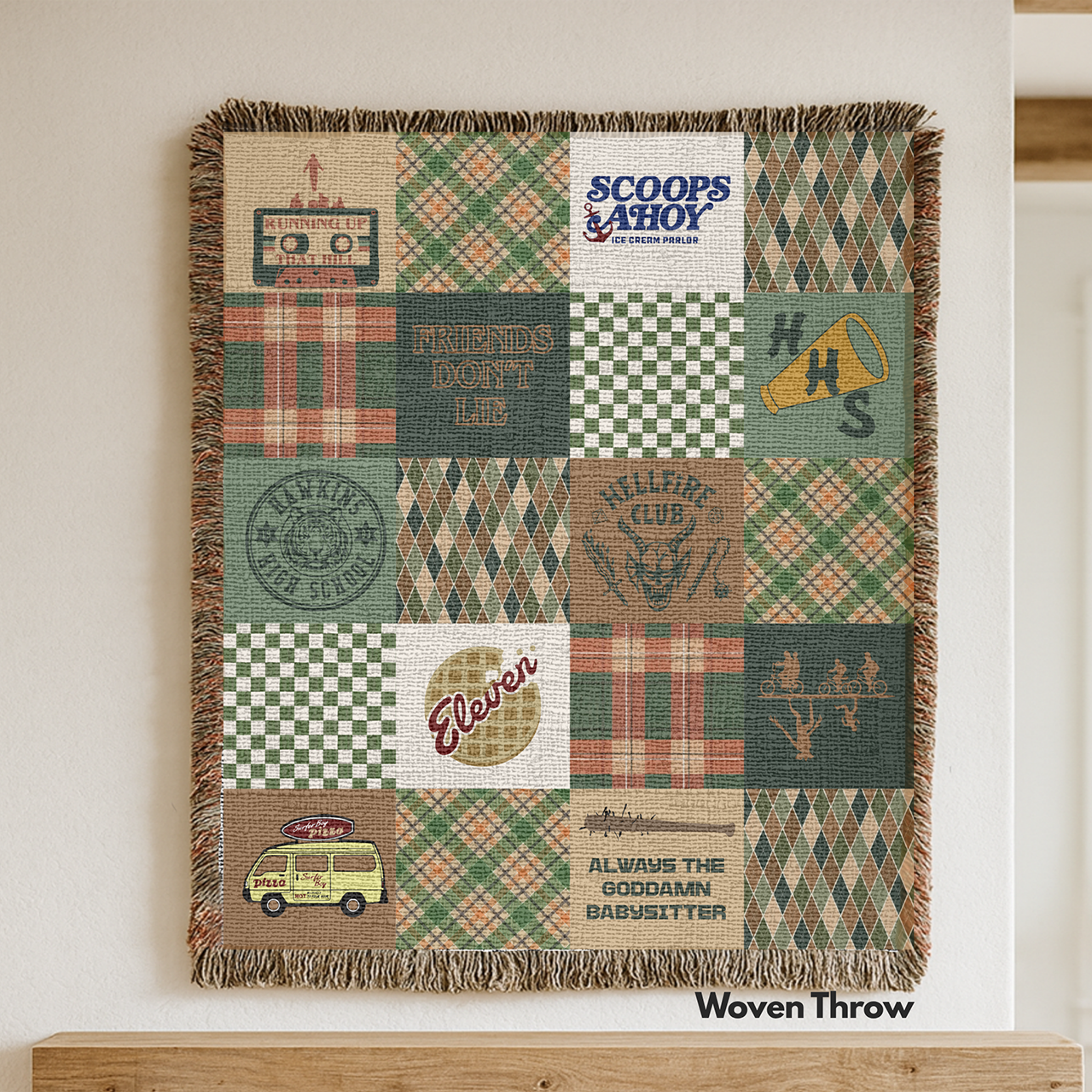 Hawkins: Stranger Things Inspire Woven Throw Blanket