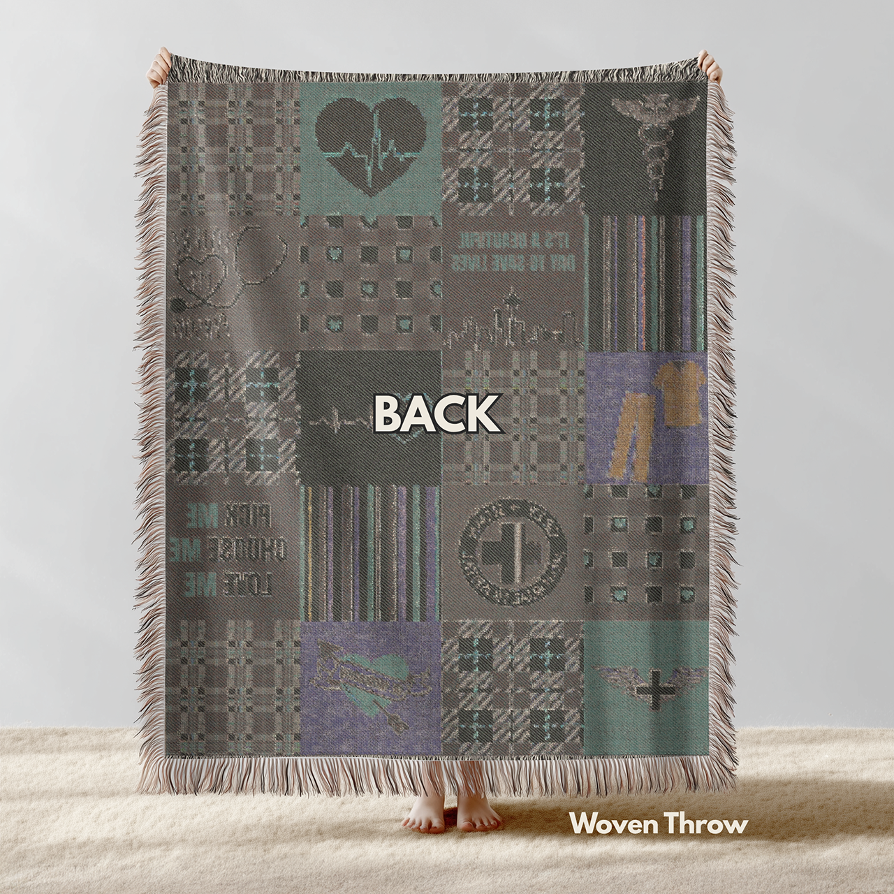 Grey's Inspired Woven Throw Blanket product thumbnail image Grey's Inspired Woven Throw Blanket product thumbnail image