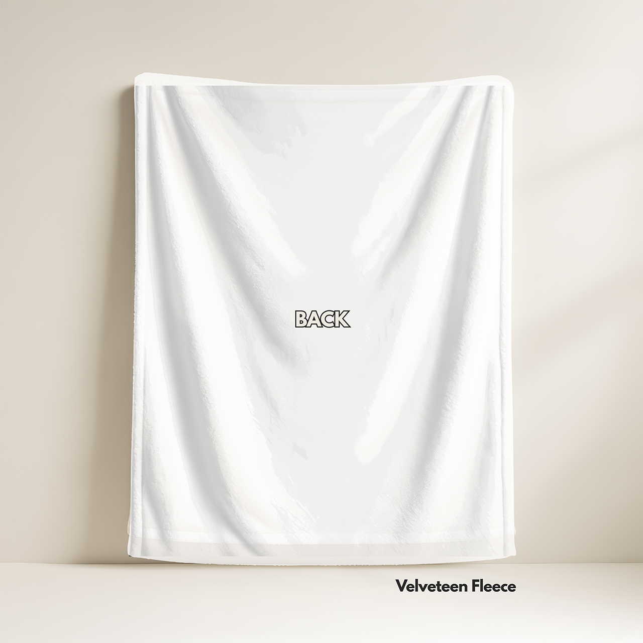 Personalized Whimsical Bunny Blanket: Velveteen Fleece Blanket product thumbnail image