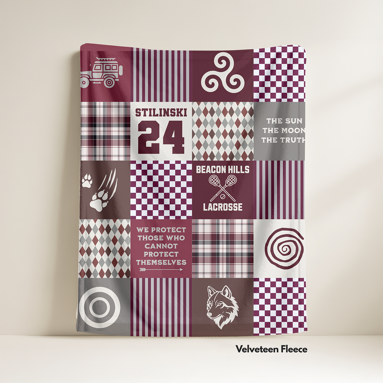 Teen Wolf: TV-Inspired Velveteen Fleece Blanket Teen Wolf: TV-Inspired Velveteen Fleece Blanket