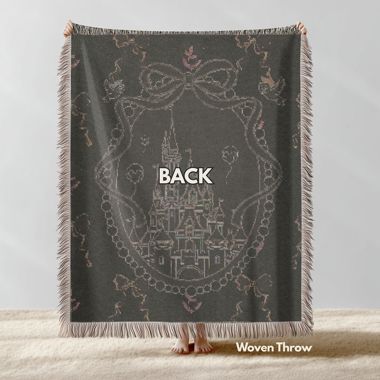 Happiest Place on Earth Castle: Disney-Inspire Woven Throw Blanket product thumbnail image