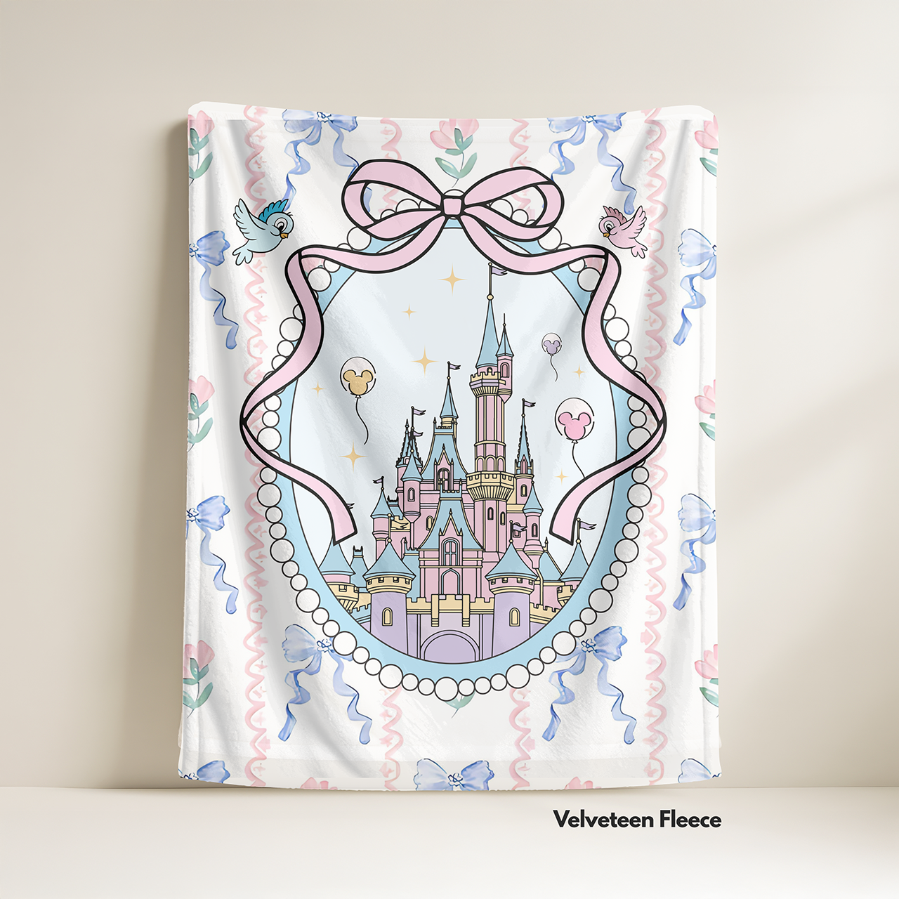 Happiest Place on Earth Castle Velveteen Fleece Throw Blanket Happiest Place on Earth Castle Velveteen Fleece Throw Blanket