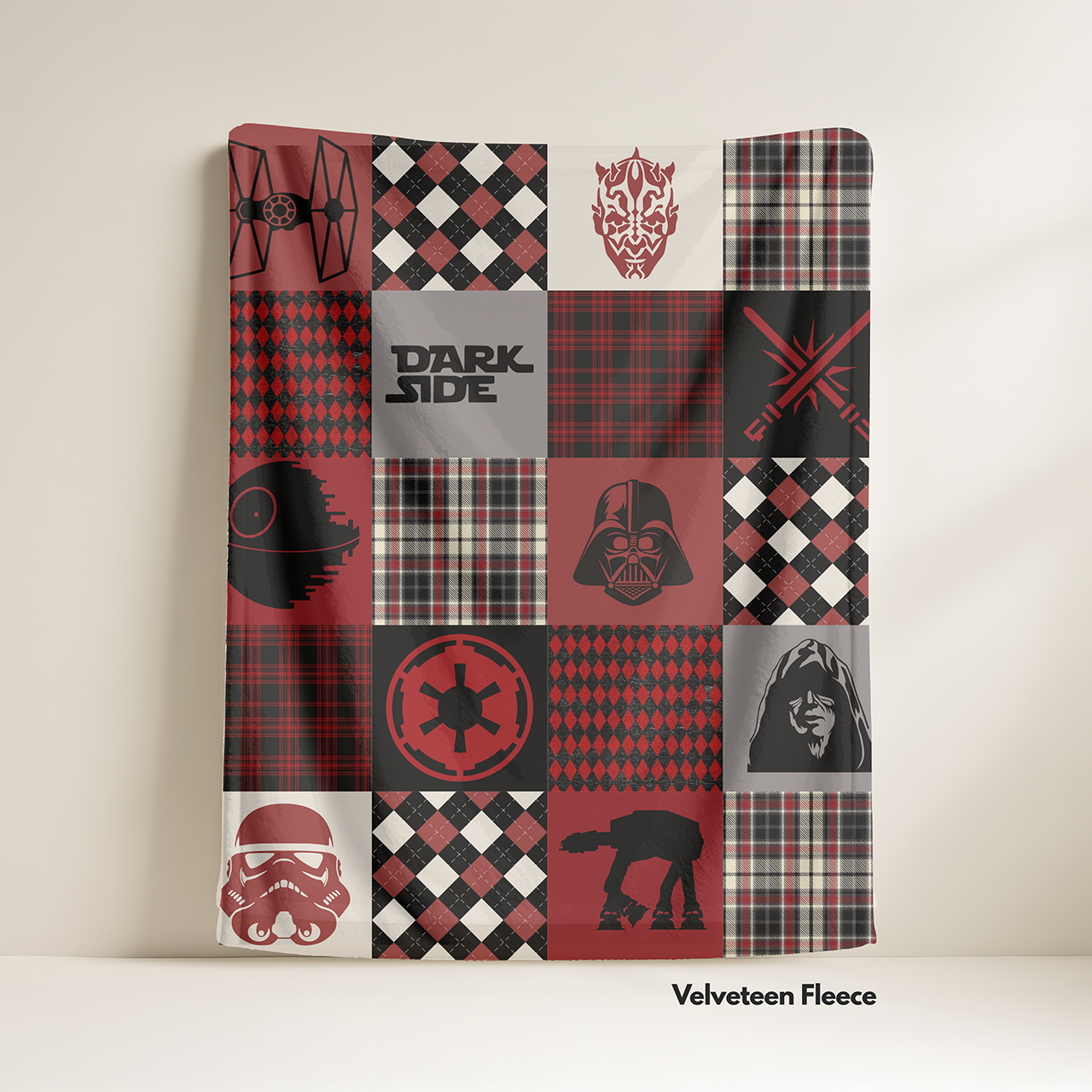 Dark Side: Velveteen Fleece Blanket