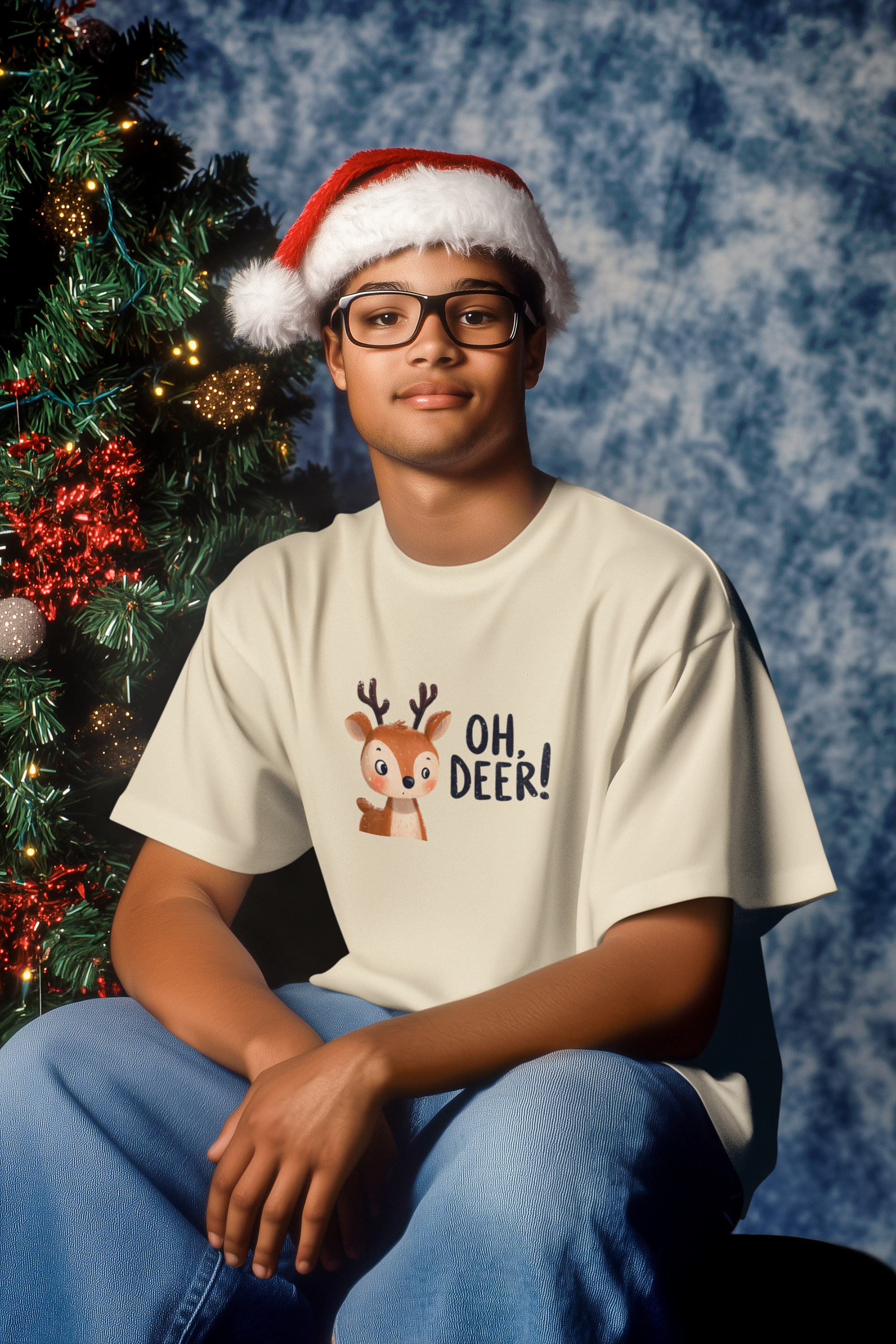 "Oh, Deer!" Christmas T-Shirt product thumbnail image