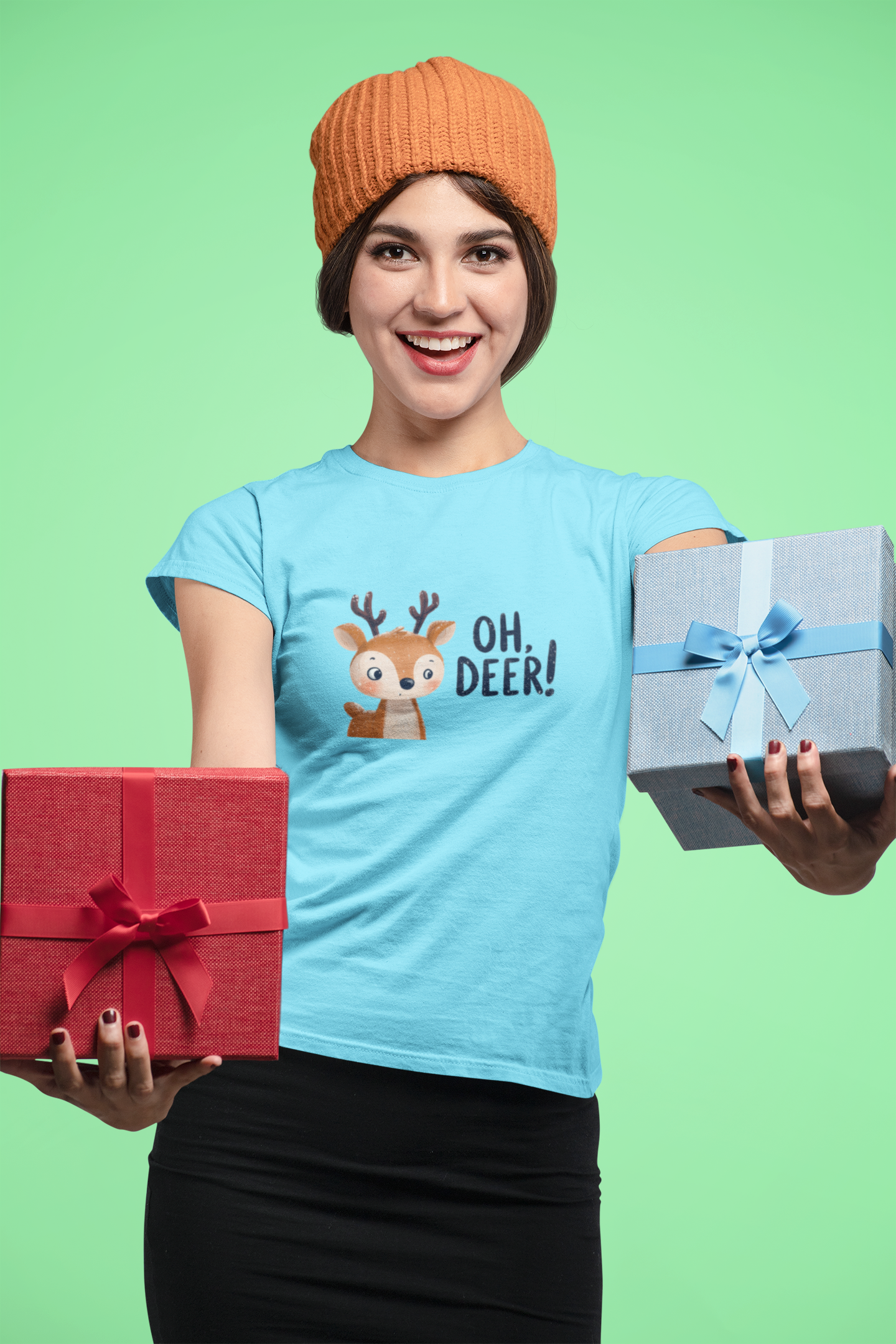 "Oh, Deer!" Christmas T-Shirt product thumbnail image "Oh, Deer!" Christmas T-Shirt product thumbnail image