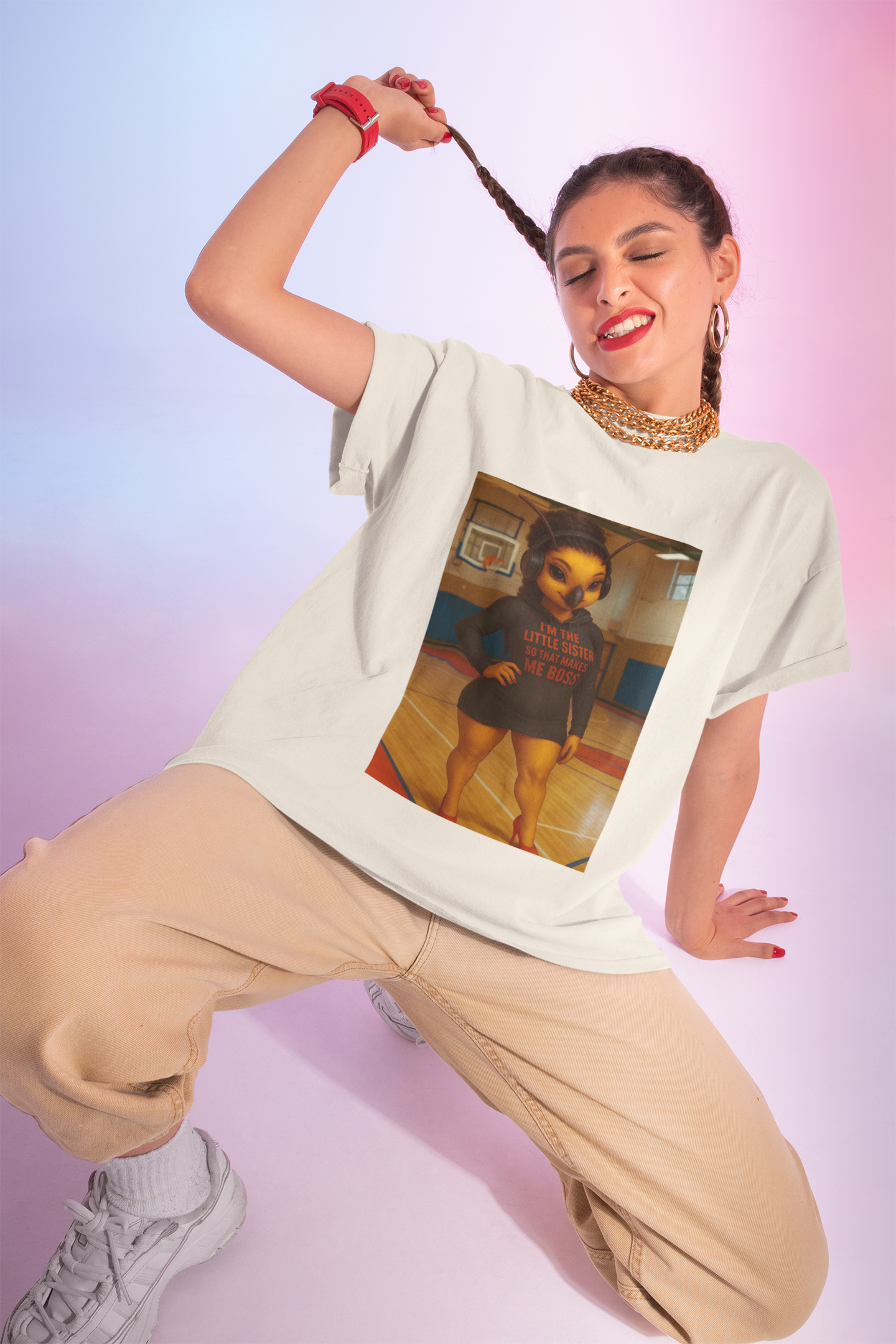 Unisex - I’m the Little Sister So That Makes Me the Boss” Softstyle T-Shirt product thumbnail image Unisex - I’m the Little Sister So That Makes Me the Boss” Softstyle T-Shirt product thumbnail image