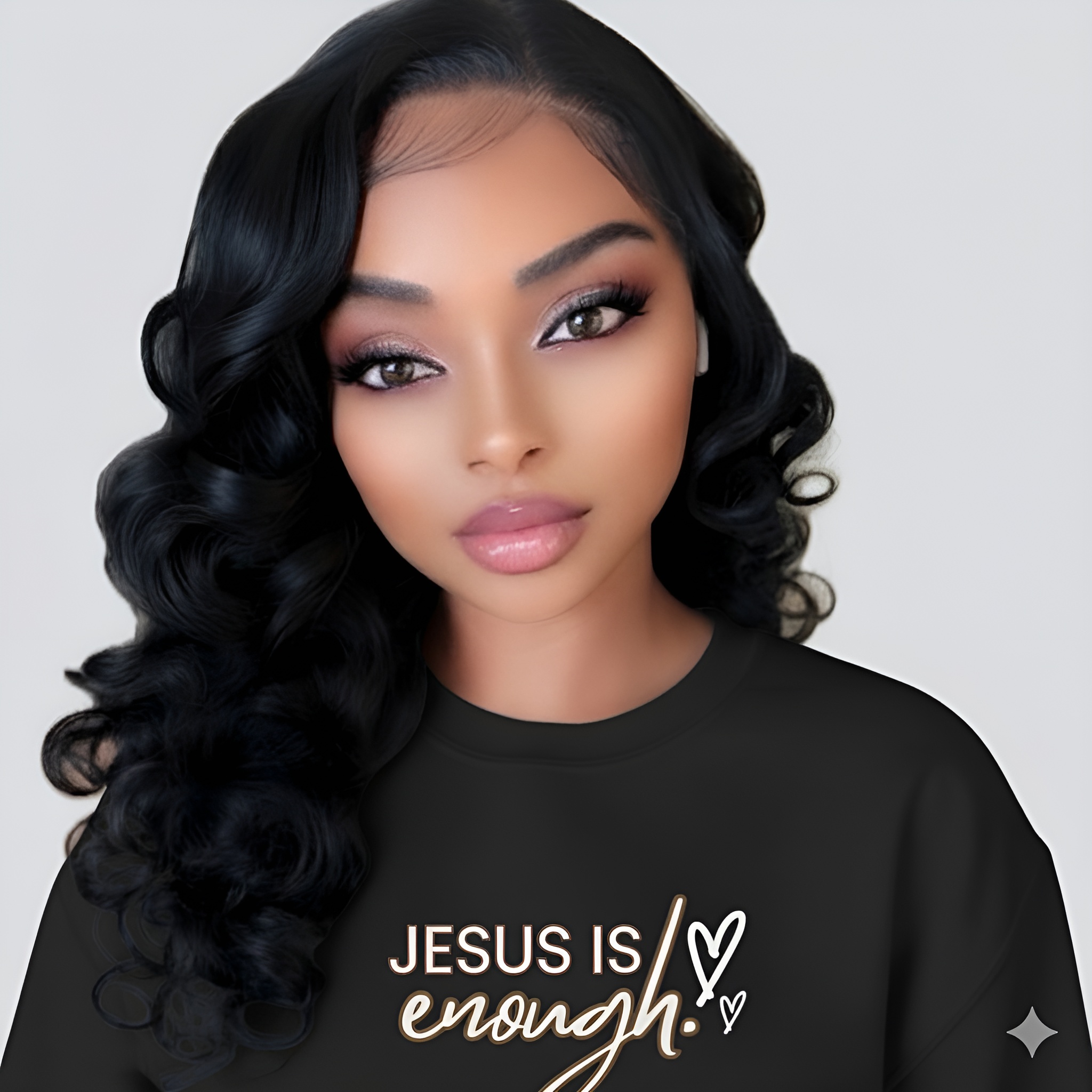Christian Faith Sweatshirt: “Jesus Is Enough” John 19:30 – It Is Finished product thumbnail image Christian Faith Sweatshirt: “Jesus Is Enough” John 19:30 – It Is Finished product thumbnail image