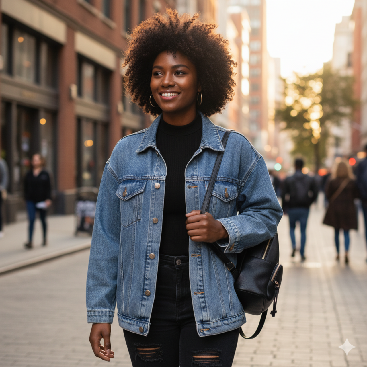 Empowering Women's Denim Jacket - "I AM MY OWN BOSS" product thumbnail image Empowering Women's Denim Jacket - "I AM MY OWN BOSS" product thumbnail image