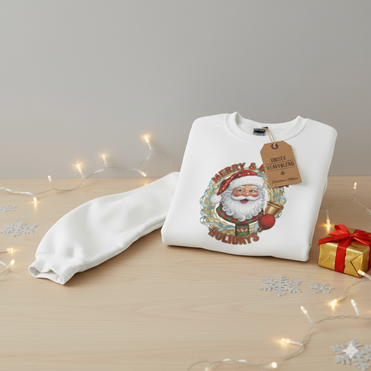 Merry & Bright Holidays Crewneck Sweatshirt product thumbnail image Merry & Bright Holidays Crewneck Sweatshirt product thumbnail image