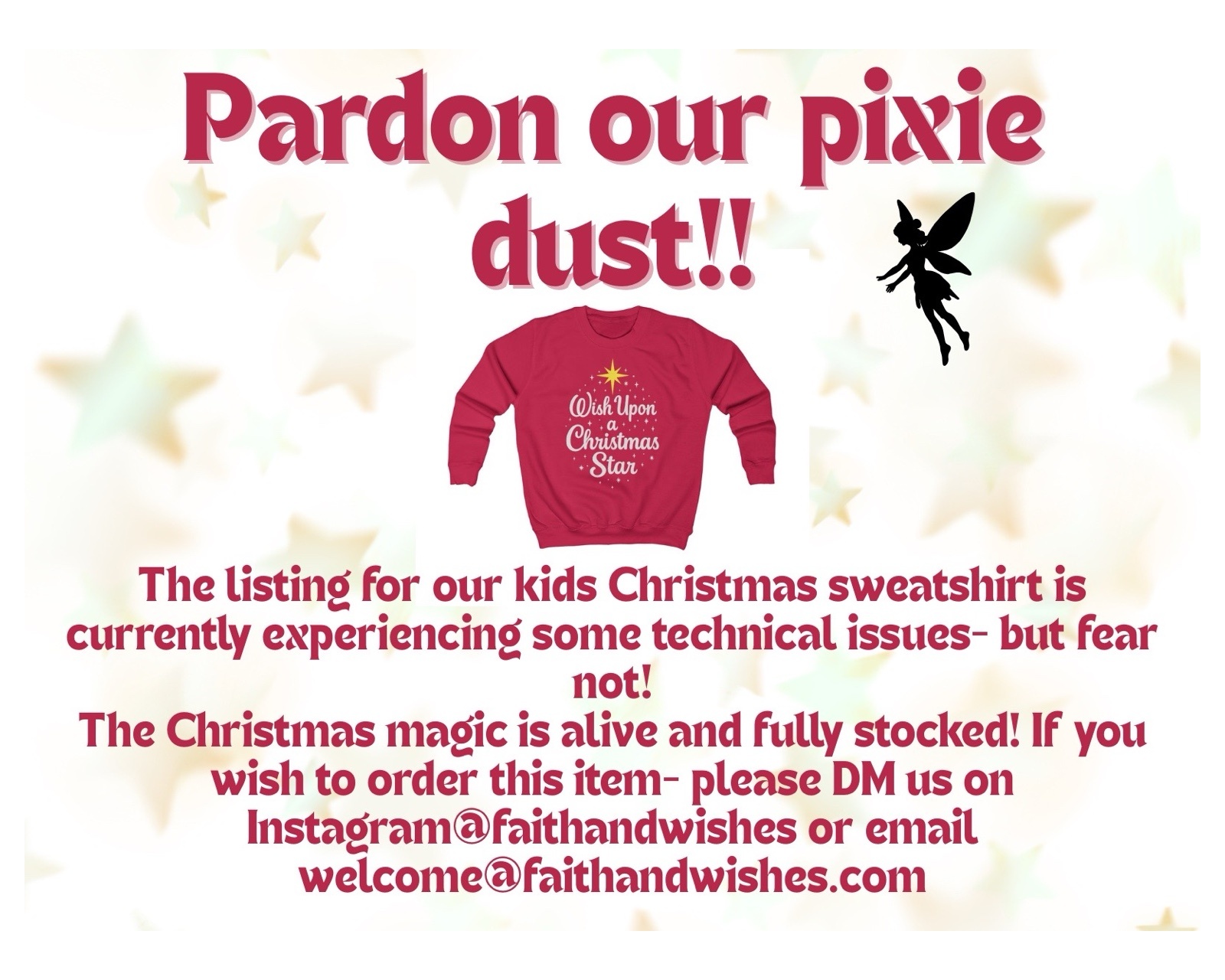 Christmas Star Kids Sweatshirt product thumbnail image