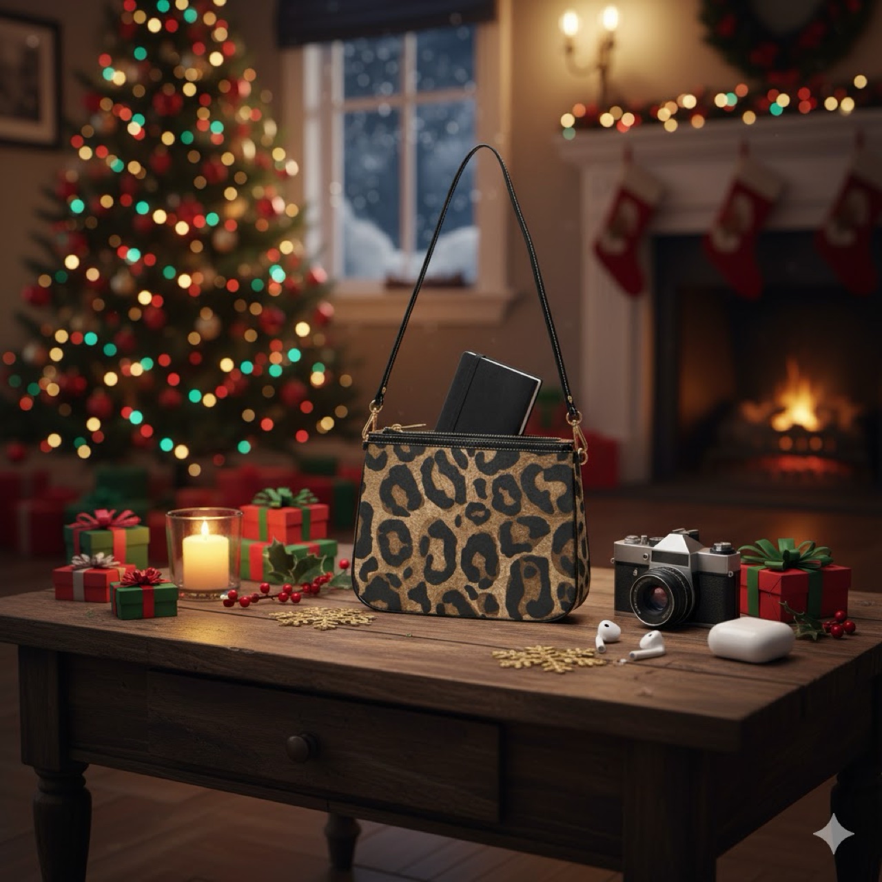 Leopard Print Small Shoulder Bag product thumbnail image